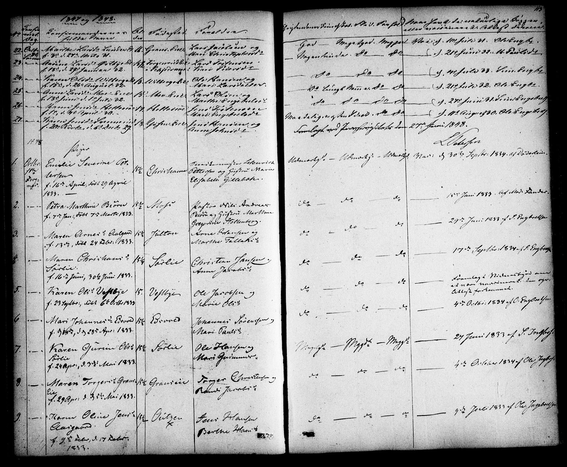 Sørum prestekontor Kirkebøker, SAO/A-10303/F/Fa/L0005: Parish register (official) no. I 5, 1846-1863, p. 113