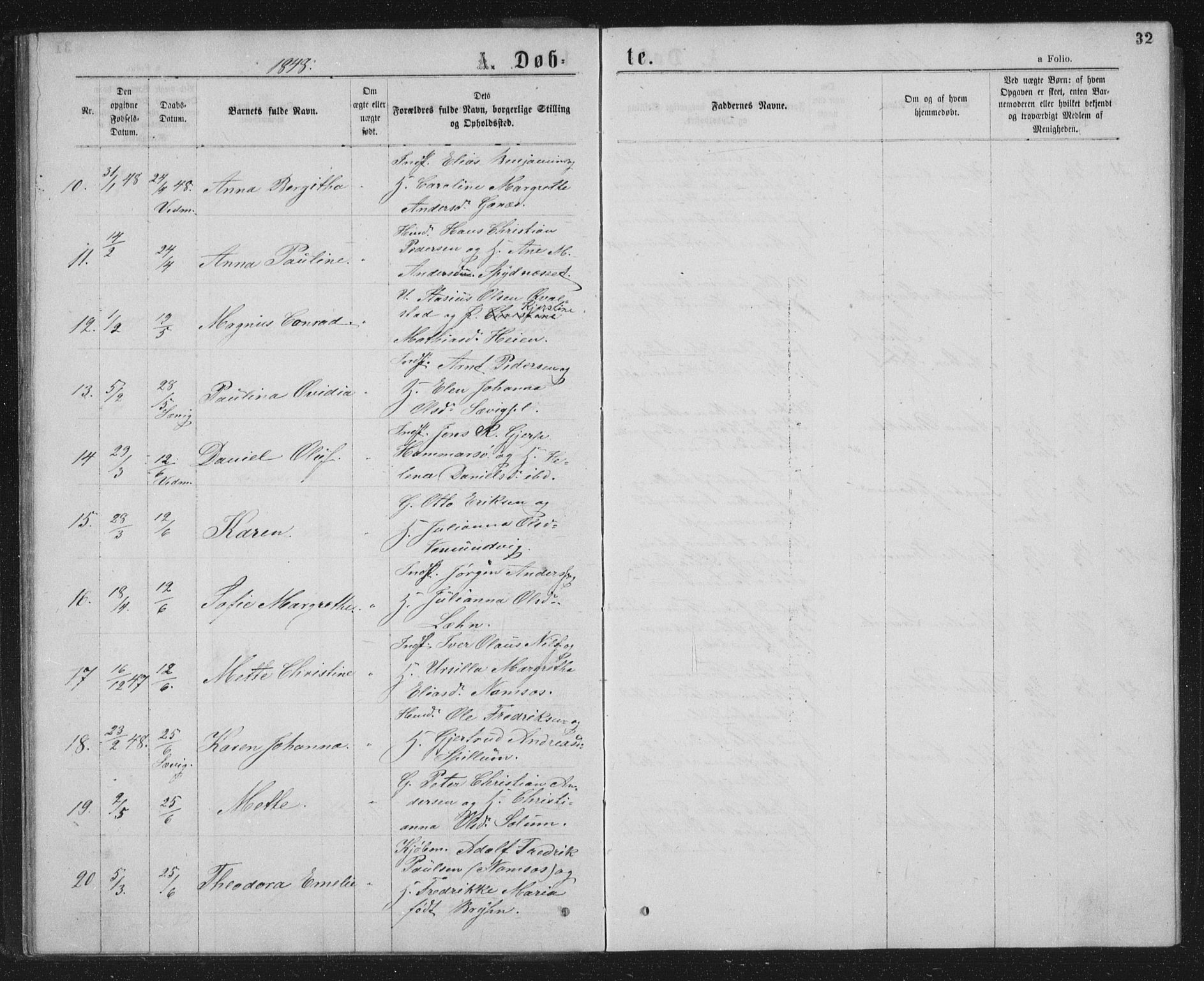Ministerialprotokoller, klokkerbøker og fødselsregistre - Nord-Trøndelag, SAT/A-1458/768/L0566: Parish register (official) no. 768A01, 1836-1865, p. 32