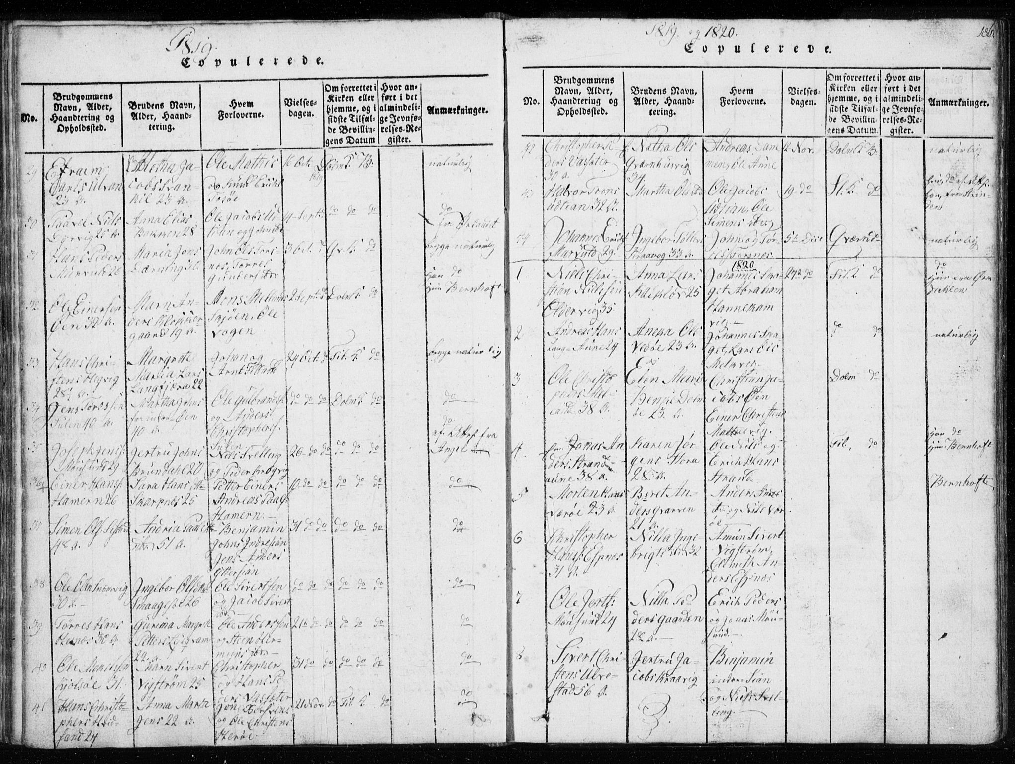 Ministerialprotokoller, klokkerbøker og fødselsregistre - Sør-Trøndelag, SAT/A-1456/634/L0527: Parish register (official) no. 634A03, 1818-1826, p. 186