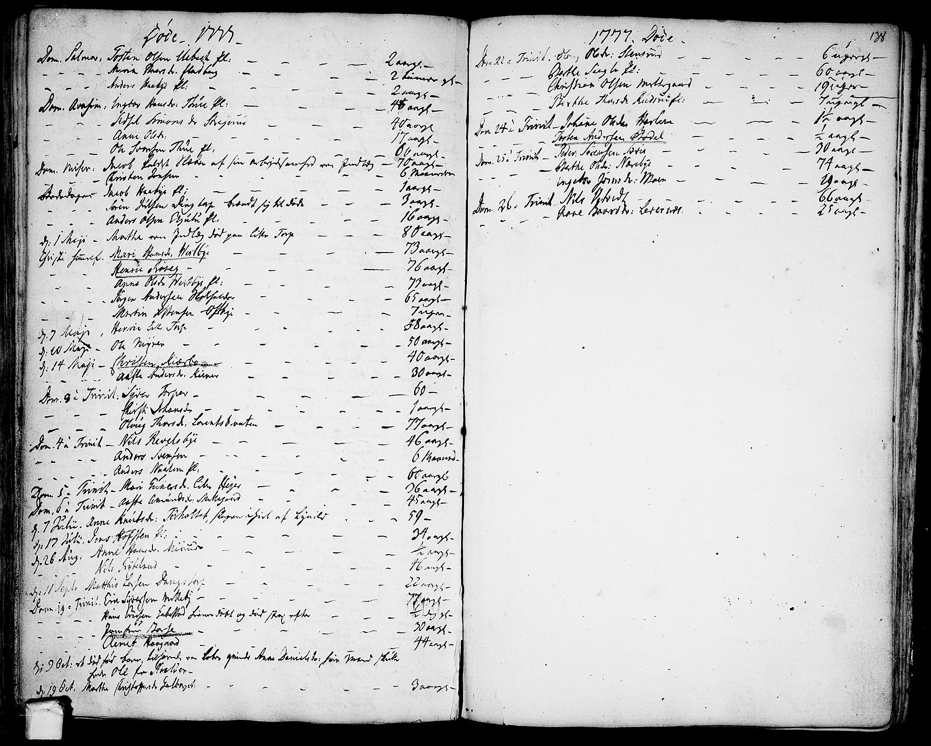 Rakkestad prestekontor Kirkebøker, SAO/A-2008/F/Fa/L0003: Parish register (official) no. I 3, 1752-1777, p. 138
