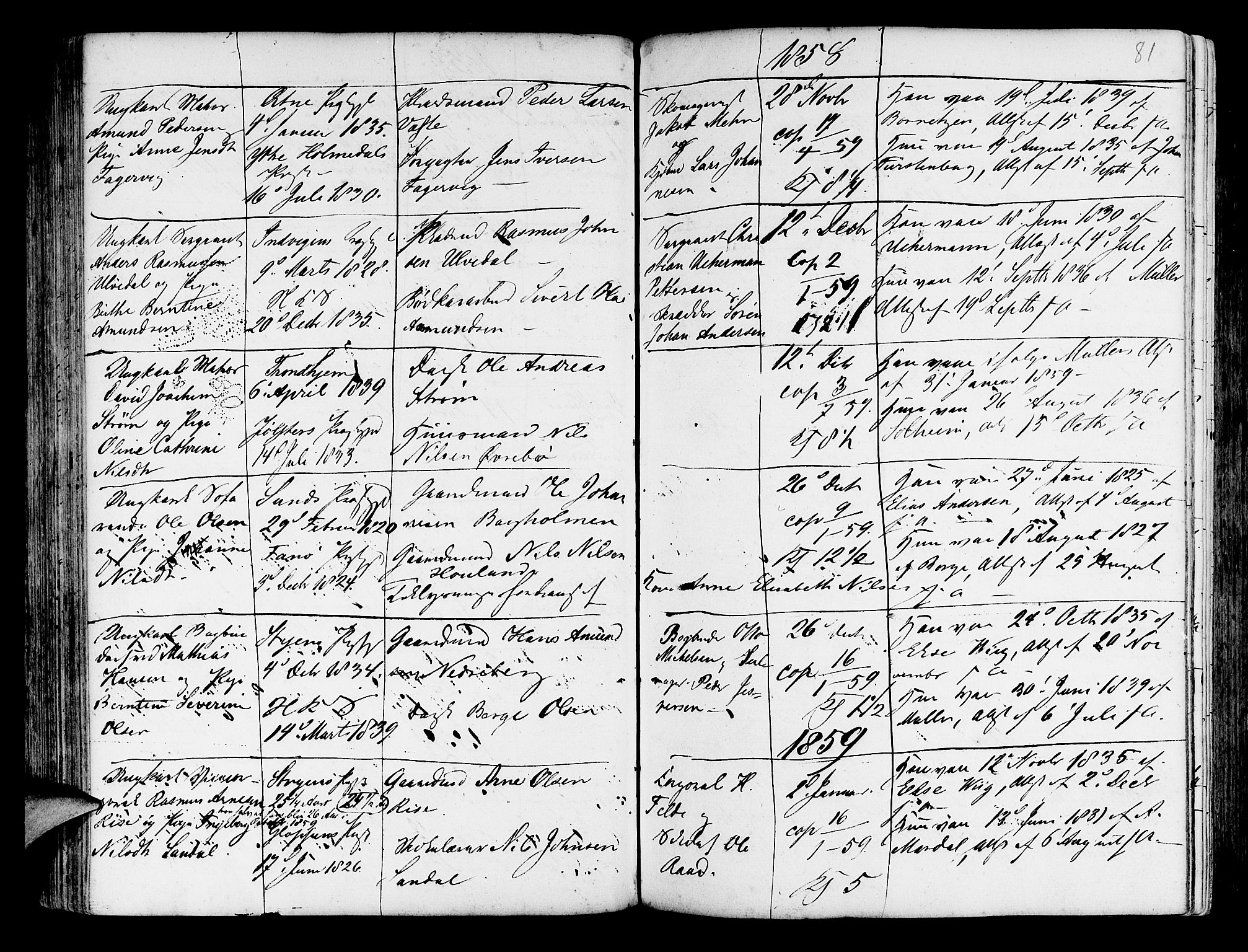 Korskirken sokneprestembete, SAB/A-76101/H/Haa/L0009: Parish register (official) no. A 9, 1743-1861, p. 81
