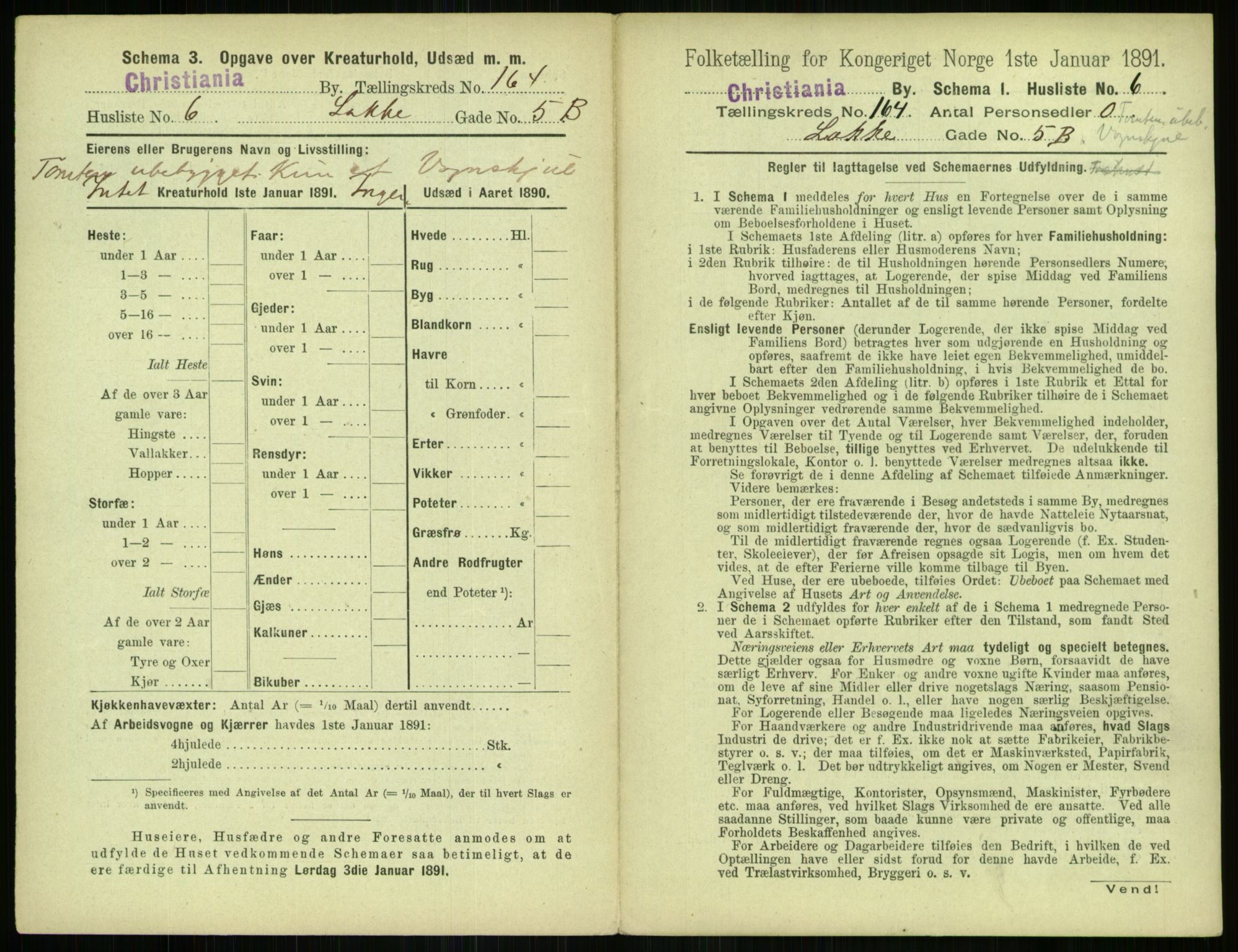 RA, 1891 census for 0301 Kristiania, 1891, p. 94374