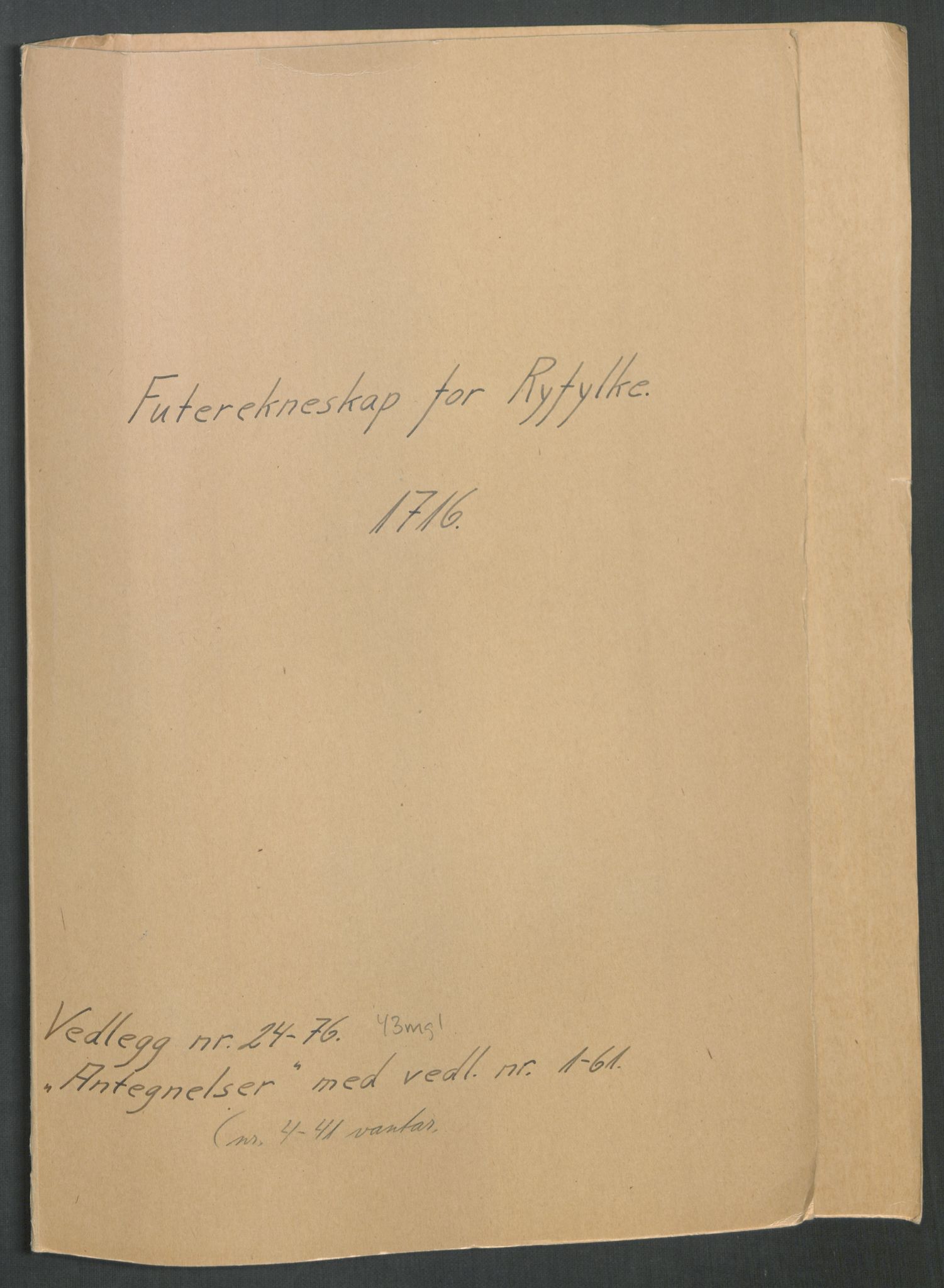 Rentekammeret inntil 1814, Reviderte regnskaper, Fogderegnskap, RA/EA-4092/R47/L2869: Fogderegnskap Ryfylke, 1716, p. 211