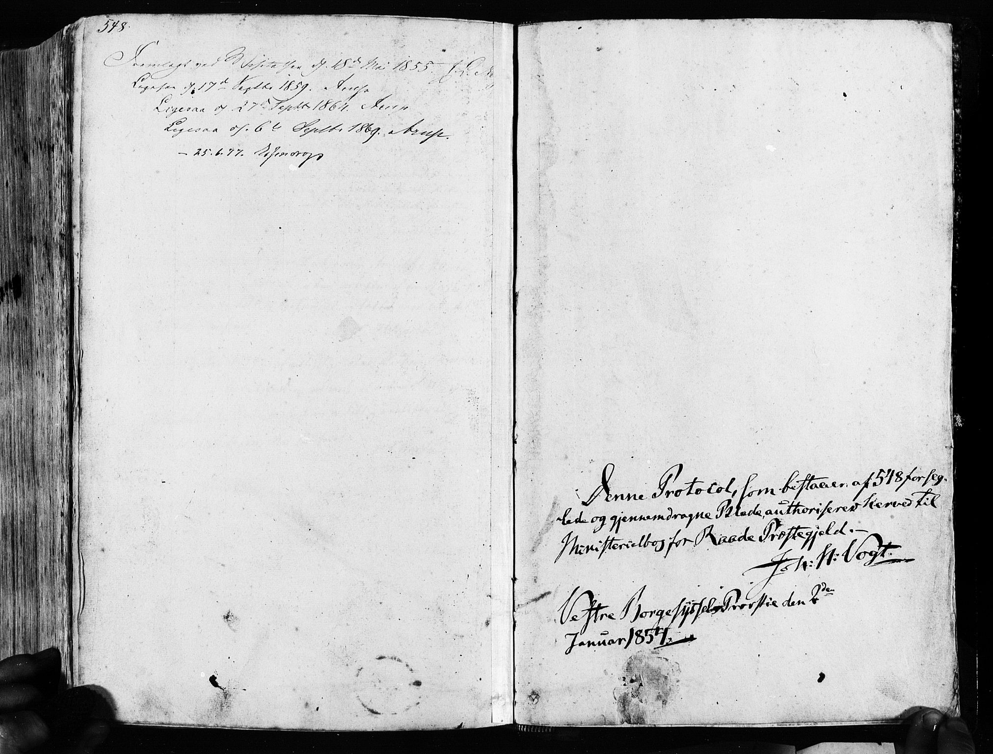 Råde prestekontor kirkebøker, SAO/A-2009/F/Fa/L0006: Parish register (official) no. 6, 1854-1877, p. 548