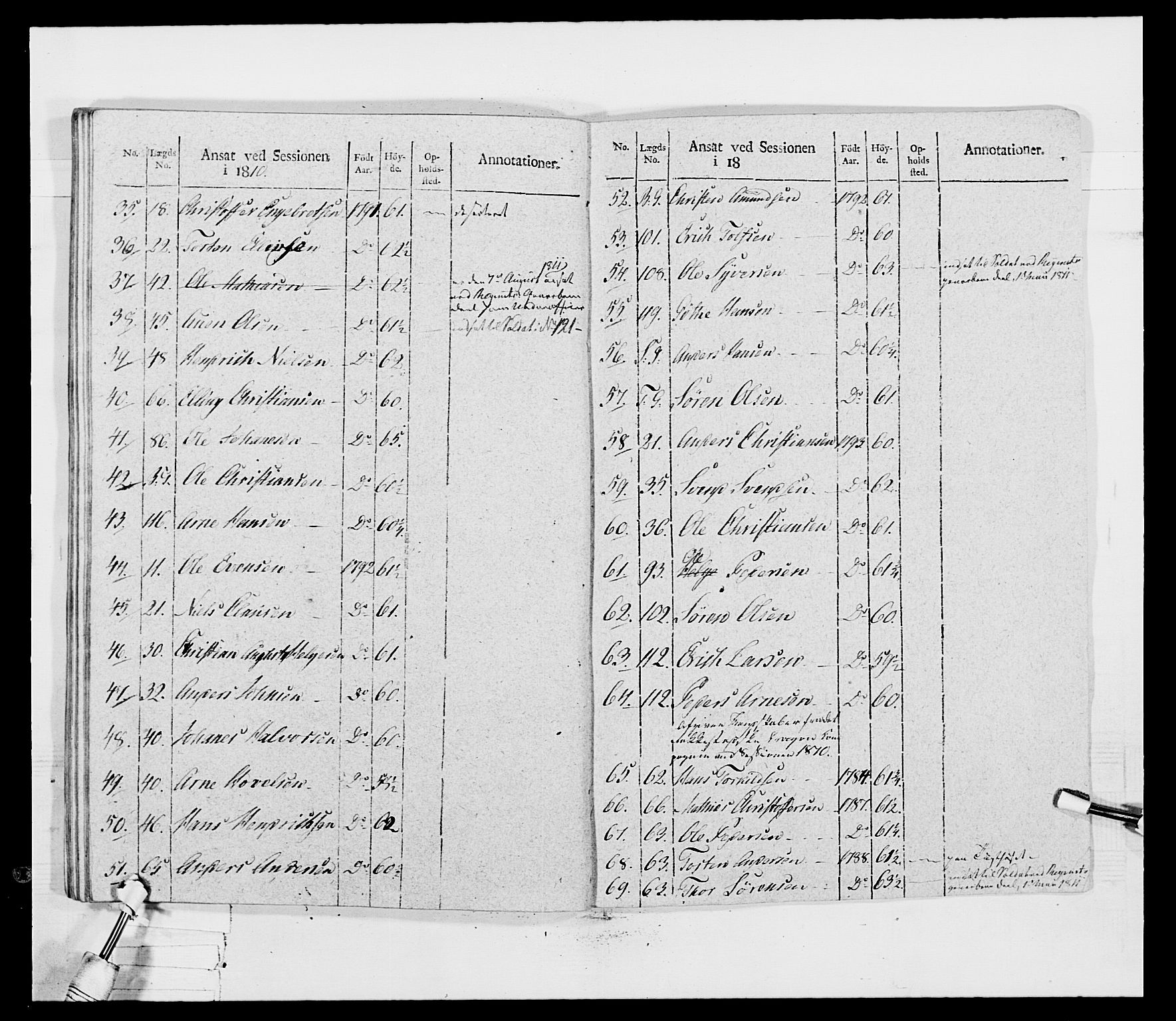 Generalitets- og kommissariatskollegiet, Det kongelige norske kommissariatskollegium, AV/RA-EA-5420/E/Eh/L0030b: Sønnafjelske gevorbne infanteriregiment, 1810, p. 311