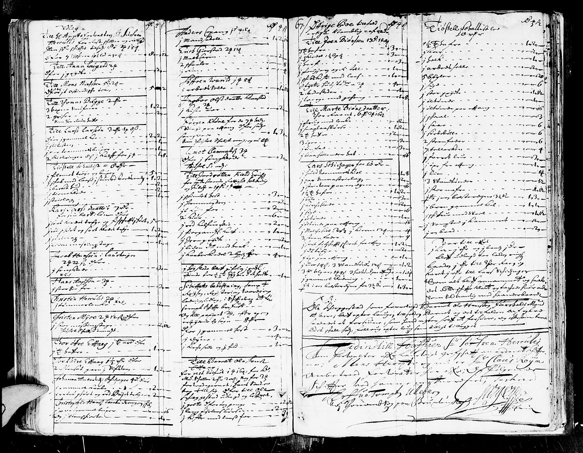 Larvik sorenskriveri, AV/SAKO-A-83/H/Hd/Hda/L0001: Skifteprotokoll, 1666-1677, p. 66b-67a