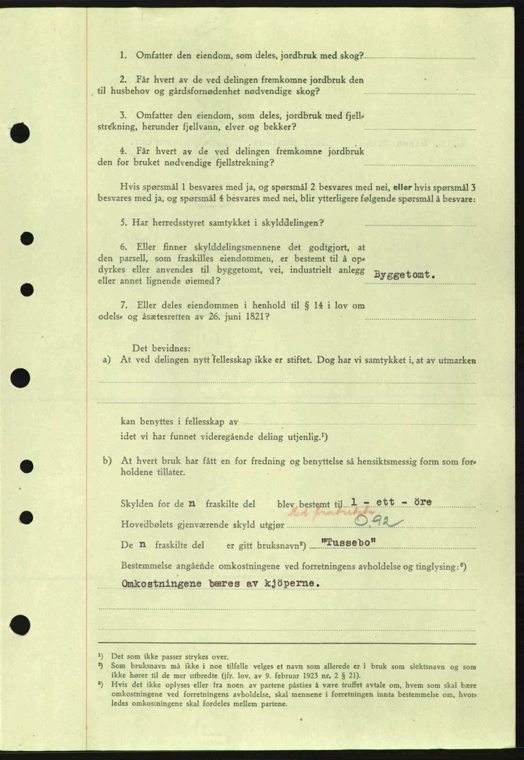 Tønsberg sorenskriveri, AV/SAKO-A-130/G/Ga/Gaa/L0013: Mortgage book no. A13, 1943-1943, Diary no: : 2023/1943