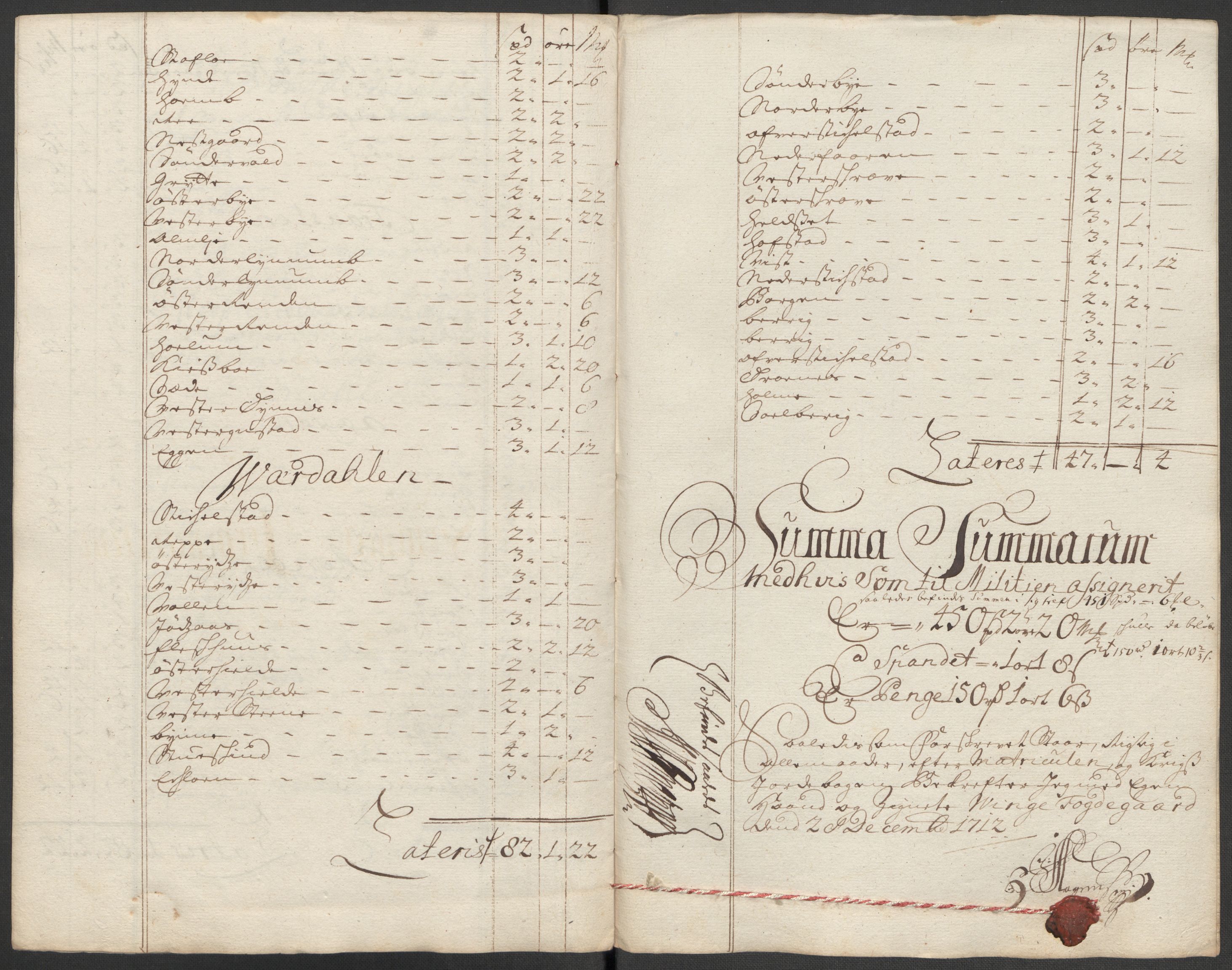 Rentekammeret inntil 1814, Reviderte regnskaper, Fogderegnskap, AV/RA-EA-4092/R62/L4202: Fogderegnskap Stjørdal og Verdal, 1712, p. 181