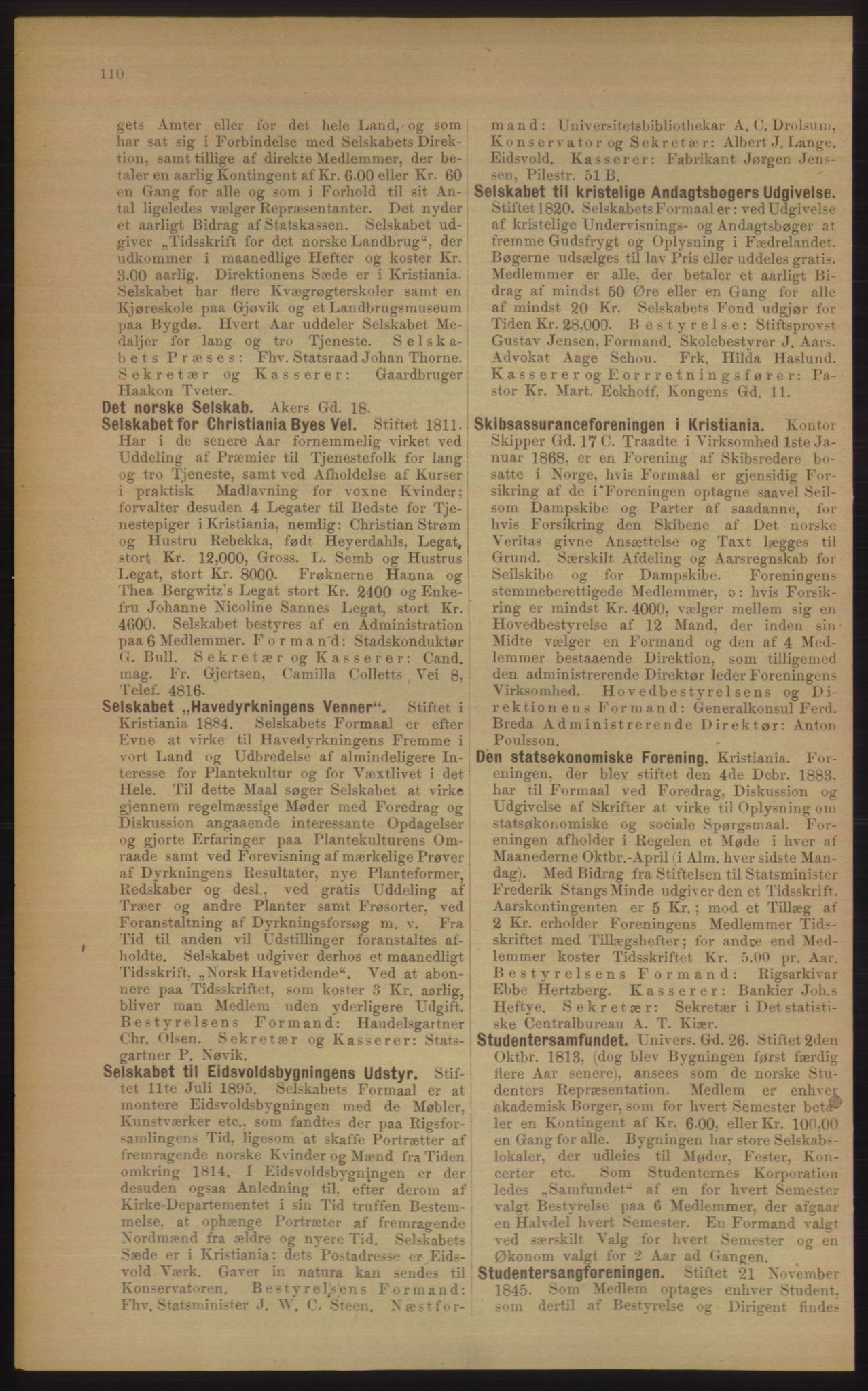 Kristiania/Oslo adressebok, PUBL/-, 1906, p. 110