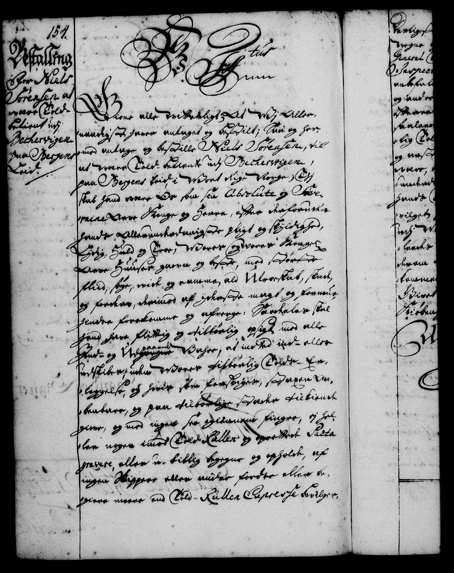 Rentekammeret, Kammerkanselliet, RA/EA-3111/G/Gg/Gge/L0001: Norsk bestallingsprotokoll med register (merket RK 53.25), 1720-1730, p. 154
