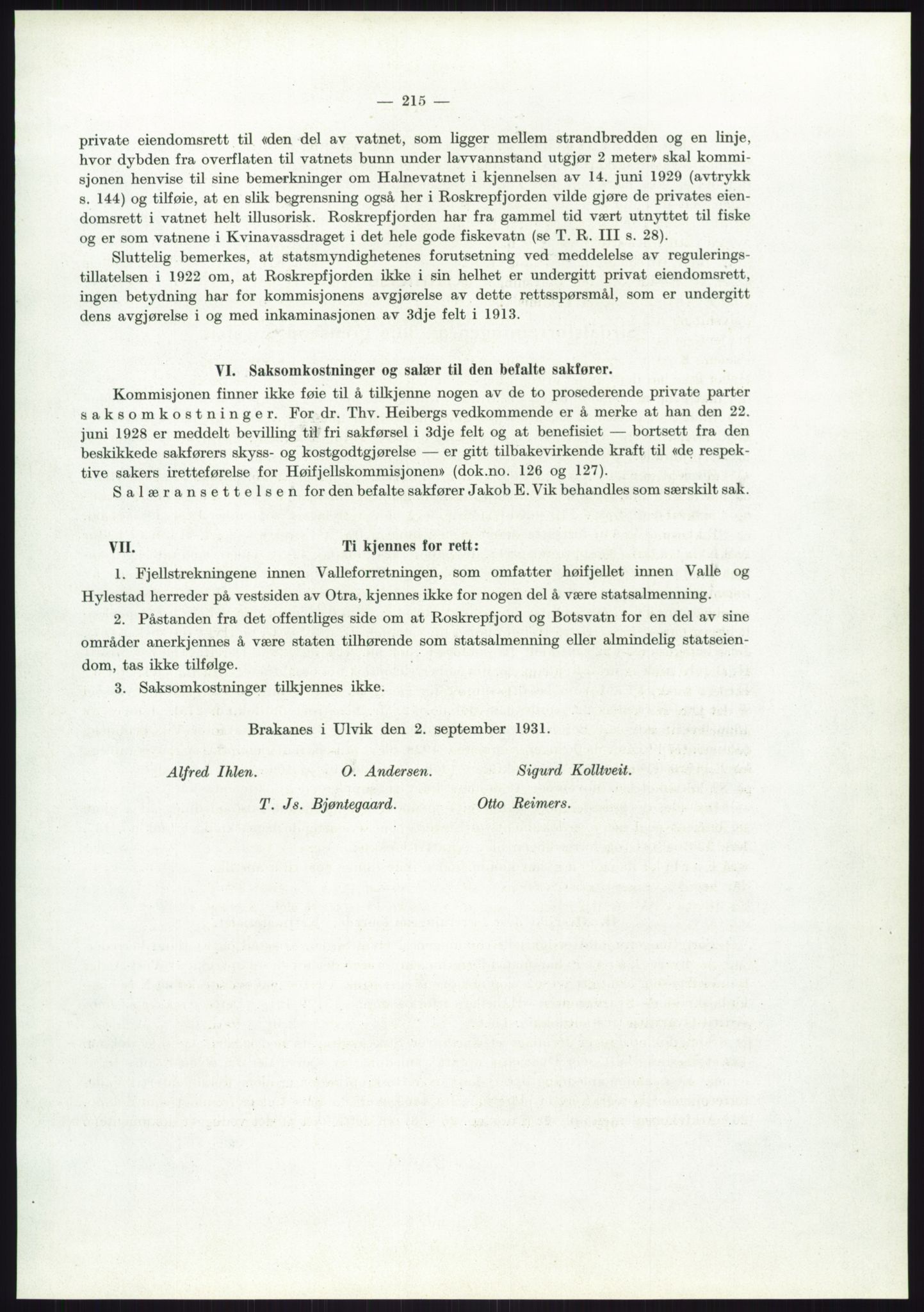 Høyfjellskommisjonen, AV/RA-S-1546/X/Xa/L0001: Nr. 1-33, 1909-1953, p. 1550