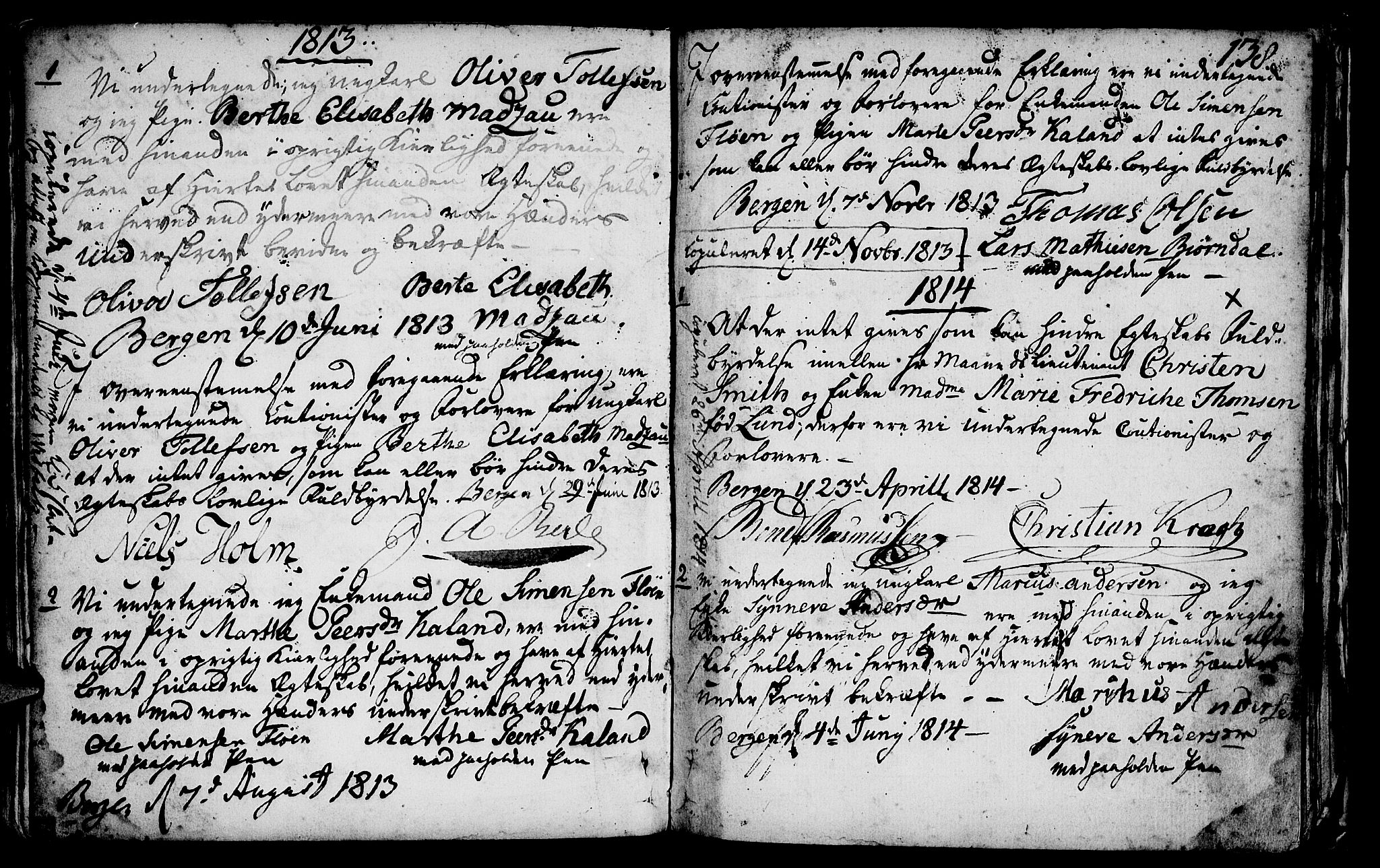 St. Jørgens hospital og Årstad sokneprestembete, AV/SAB-A-99934: Parish register (official) no. A 1, 1743-1823, p. 138