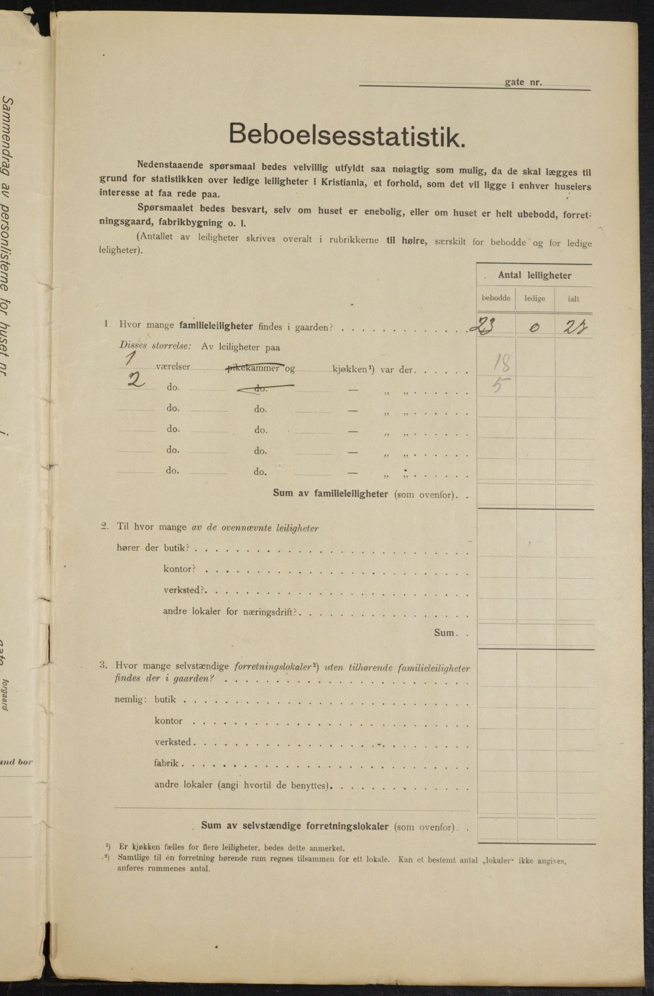 OBA, Municipal Census 1915 for Kristiania, 1915, p. 75384