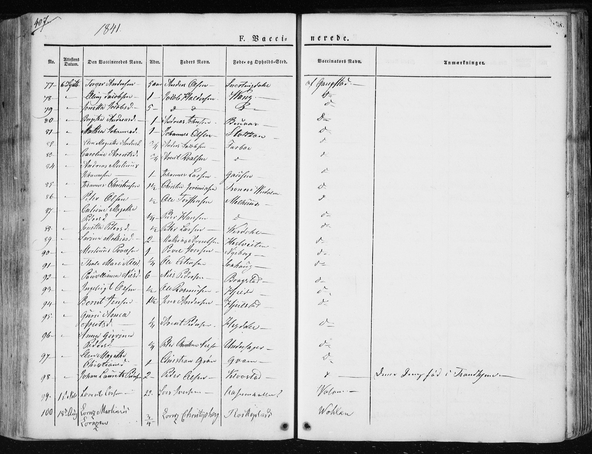 Ministerialprotokoller, klokkerbøker og fødselsregistre - Nord-Trøndelag, AV/SAT-A-1458/730/L0280: Parish register (official) no. 730A07 /1, 1840-1854, p. 407