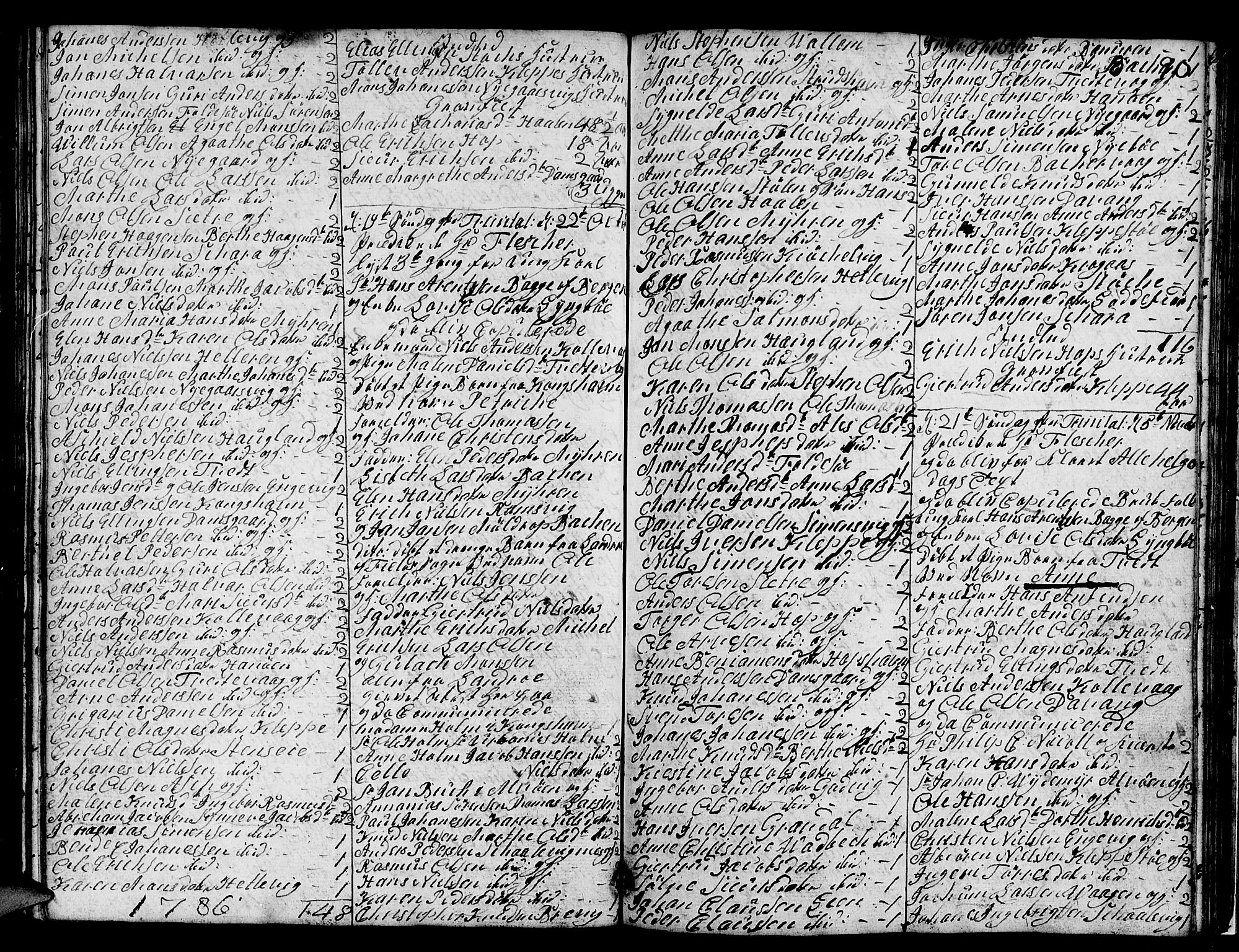Askøy Sokneprestembete, SAB/A-74101/H/Ha/Hab/Haba/L0001: Parish register (copy) no. A 1, 1775-1792, p. 90