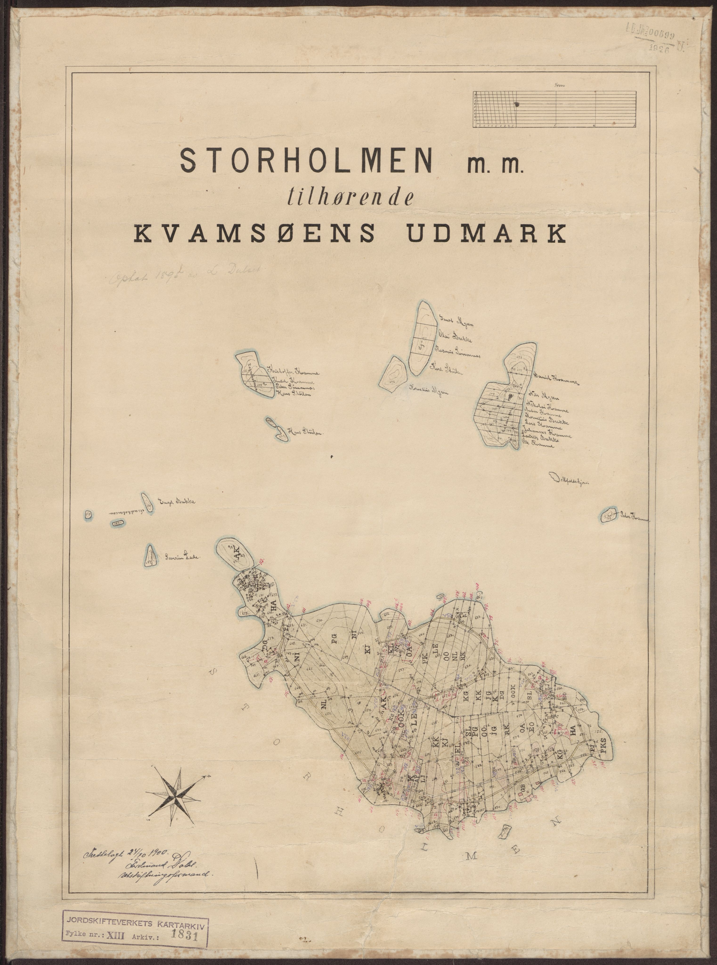 Jordskifteverkets kartarkiv, RA/S-3929/T, 1859-1988, p. 2199