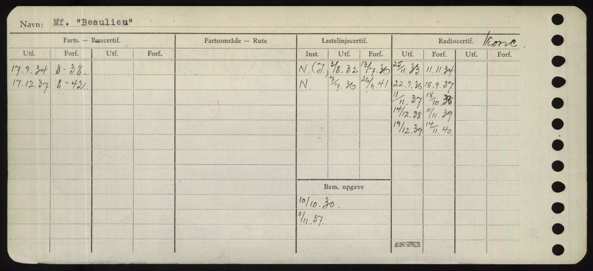 Sjøfartsdirektoratet med forløpere, Skipsmålingen, AV/RA-S-1627/H/Hd/L0003: Fartøy, B-Bev, p. 444