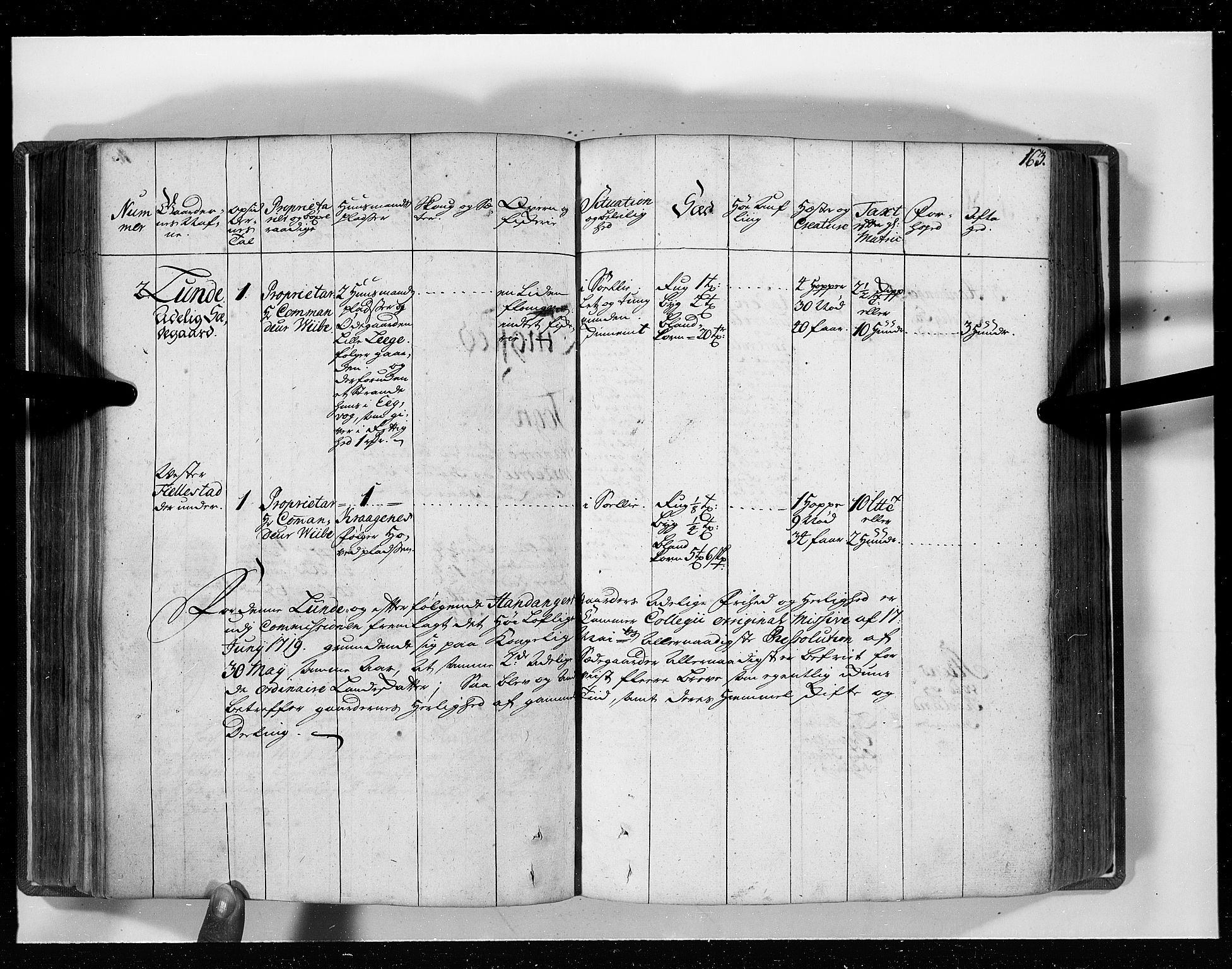 Rentekammeret inntil 1814, Realistisk ordnet avdeling, RA/EA-4070/N/Nb/Nbf/L0129: Lista eksaminasjonsprotokoll, 1723, p. 165