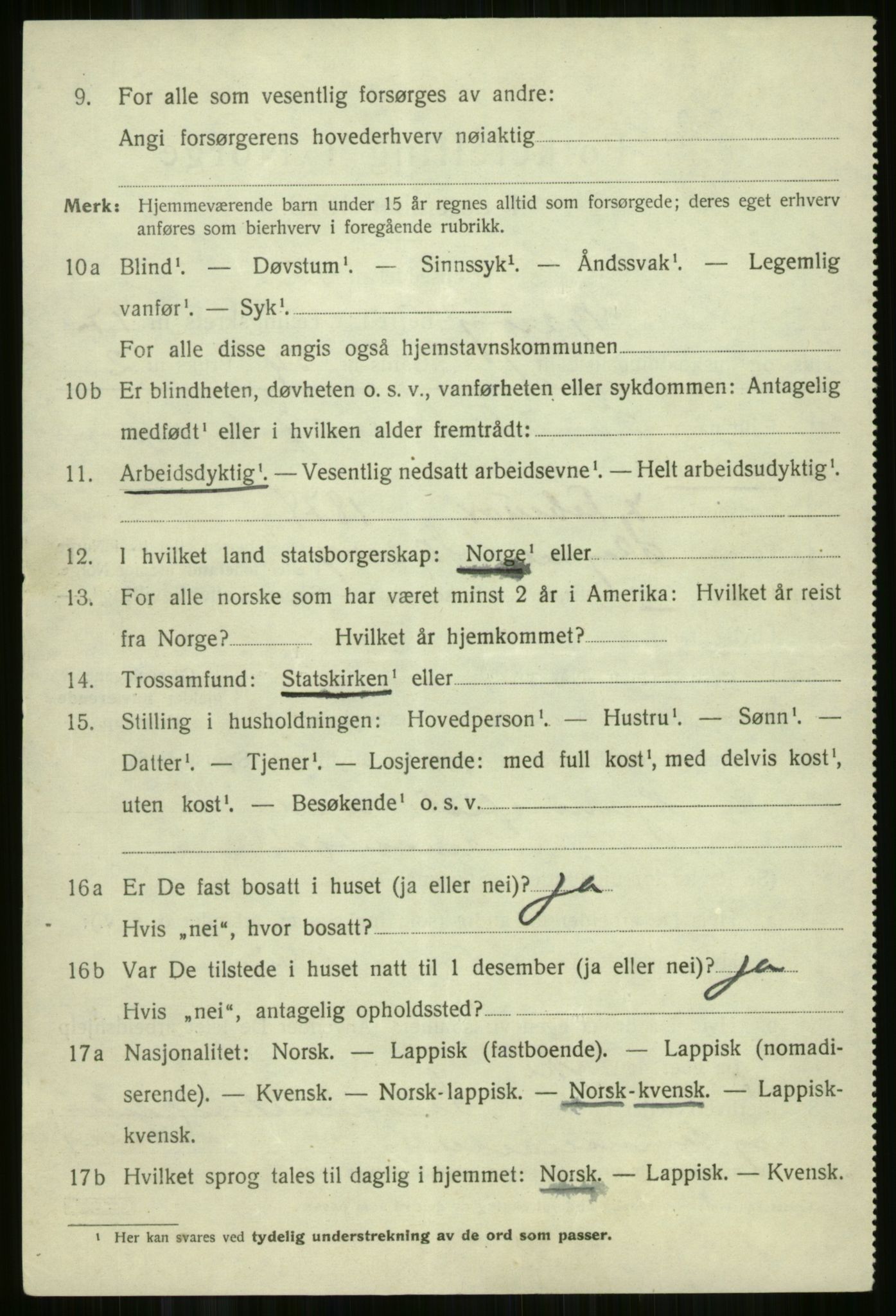 SATØ, 1920 census for Skjervøy, 1920, p. 8392