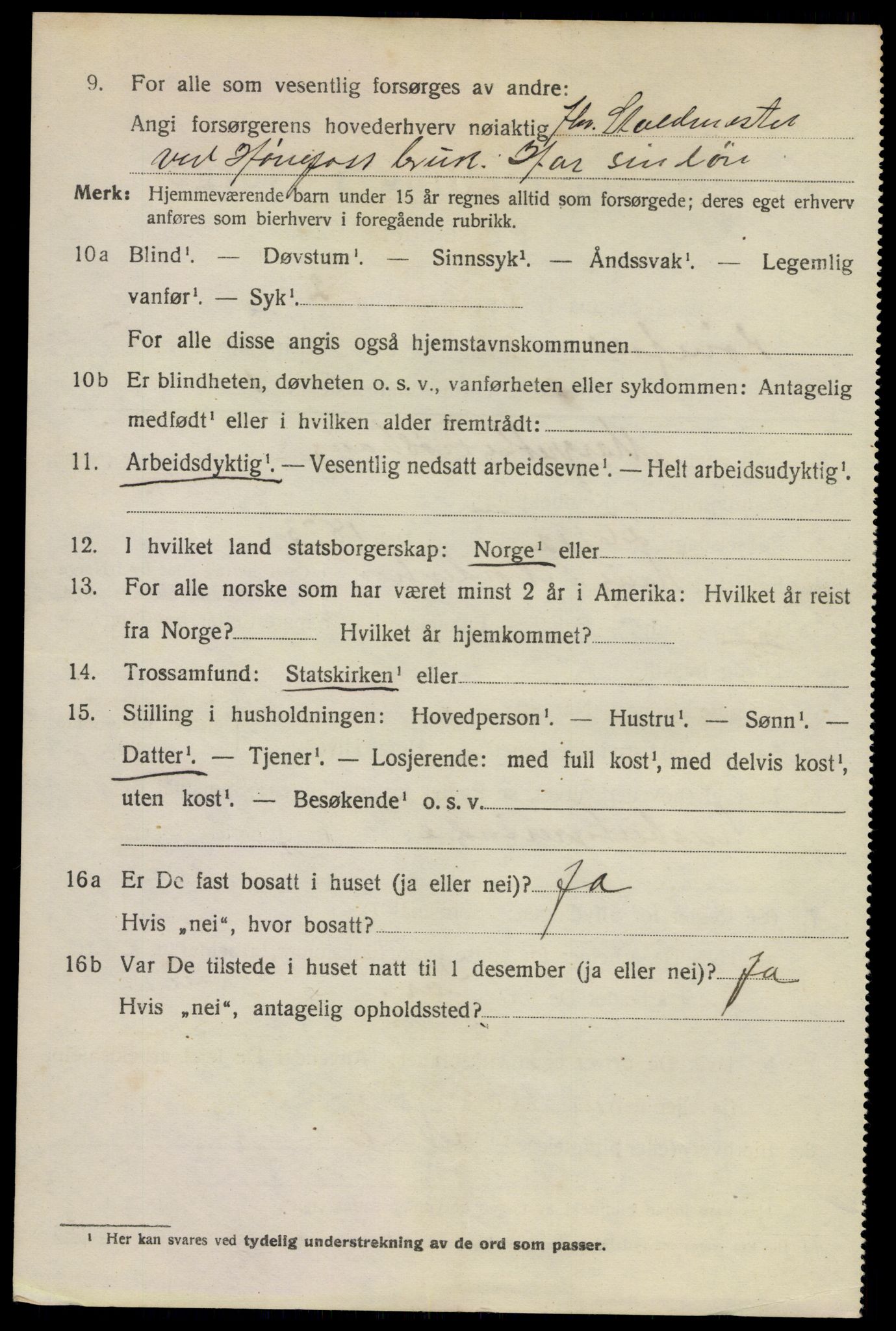 SAKO, 1920 census for Hønefoss, 1920, p. 6627