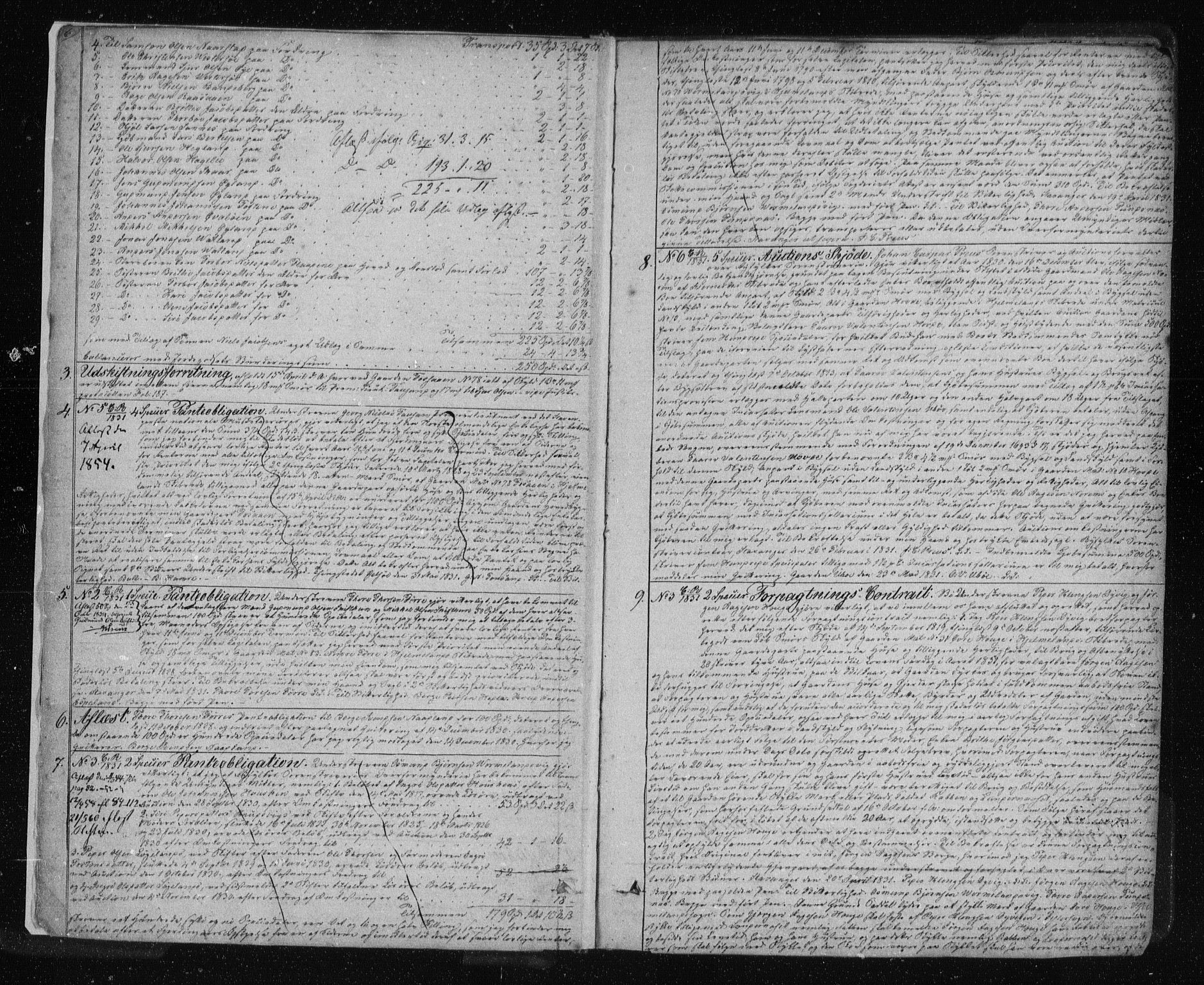 Ryfylke tingrett, SAST/A-100055/001/II/IIB/L0023: Mortgage book no. 5, 1831-1838, p. 6-7