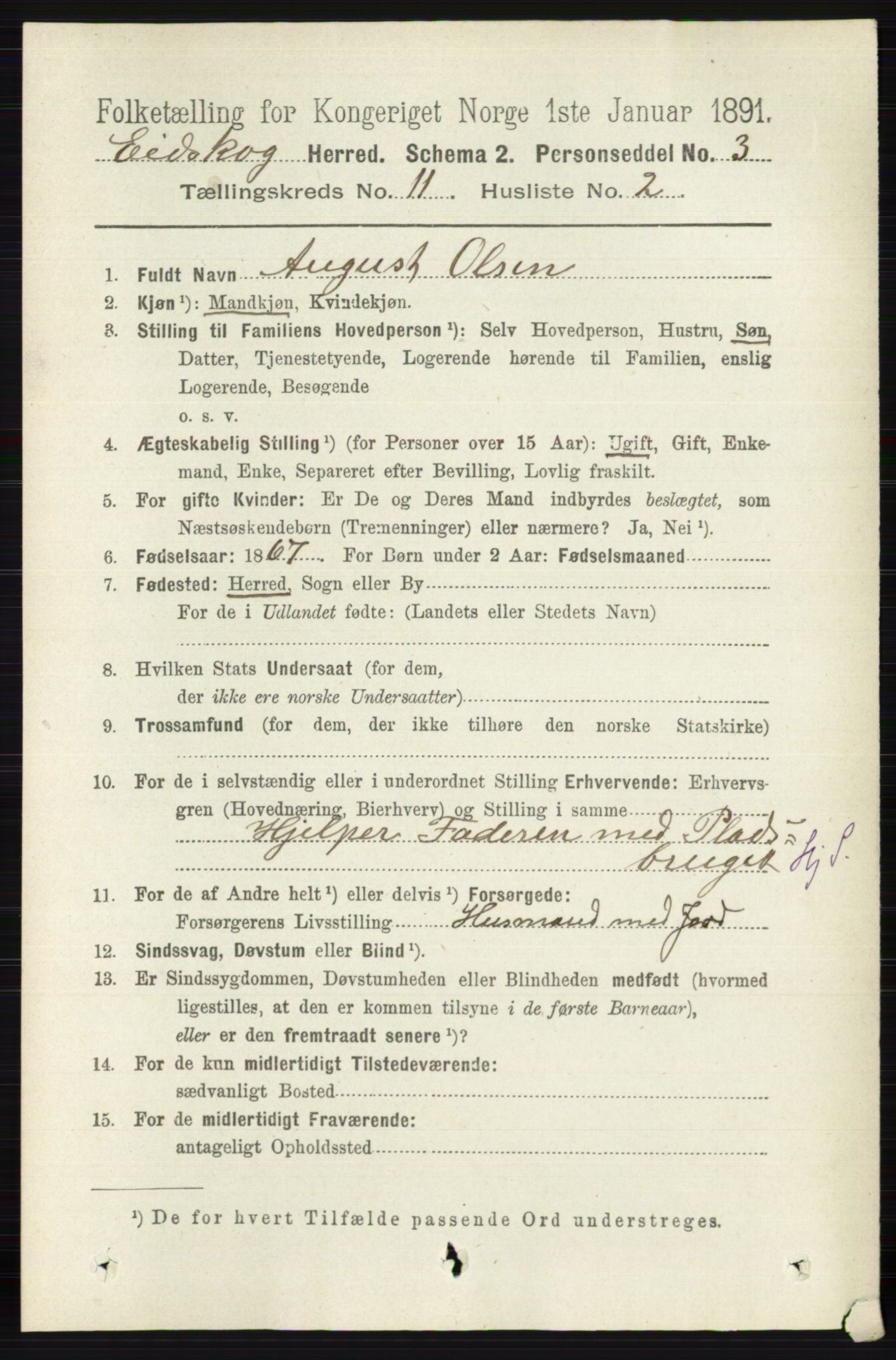 RA, 1891 census for 0420 Eidskog, 1891, p. 6771