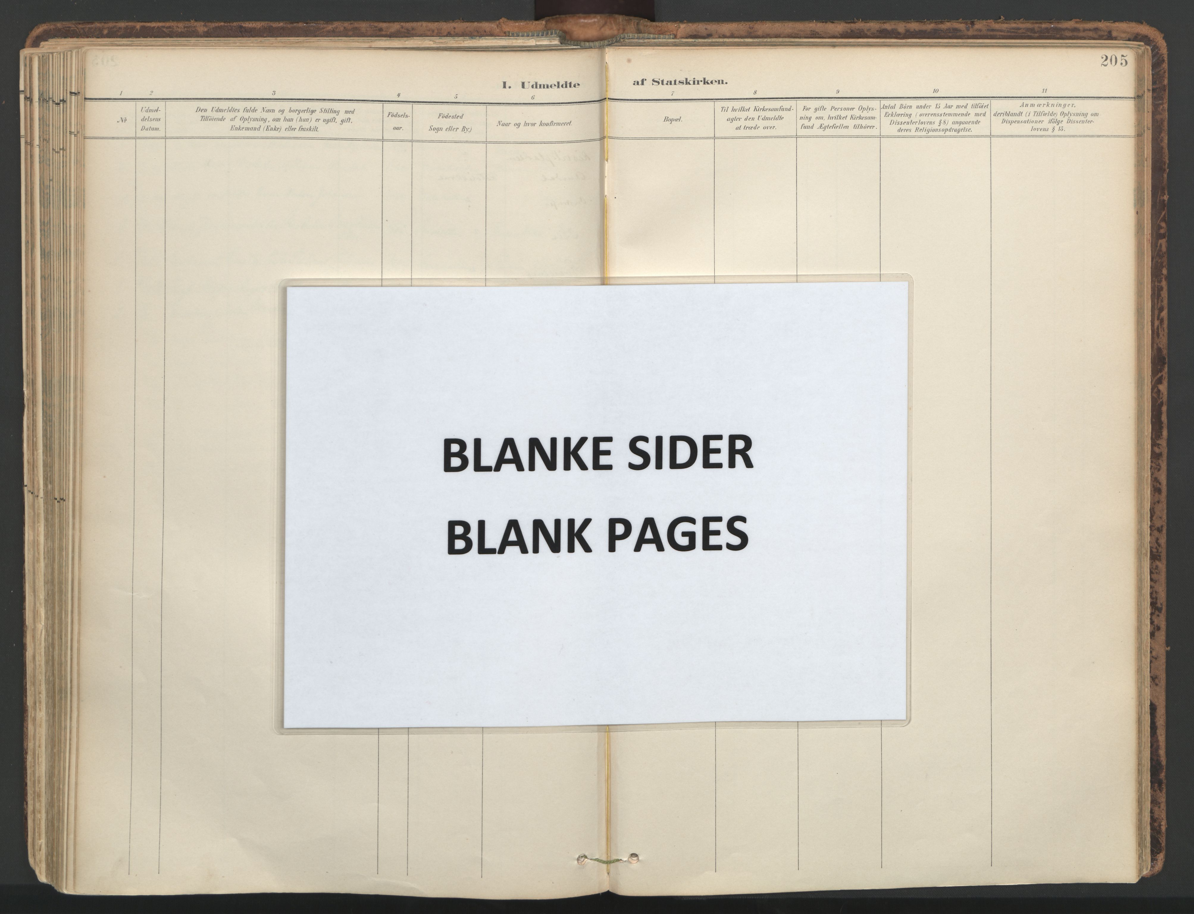 Ministerialprotokoller, klokkerbøker og fødselsregistre - Nord-Trøndelag, AV/SAT-A-1458/764/L0556: Parish register (official) no. 764A11, 1897-1924, p. 205