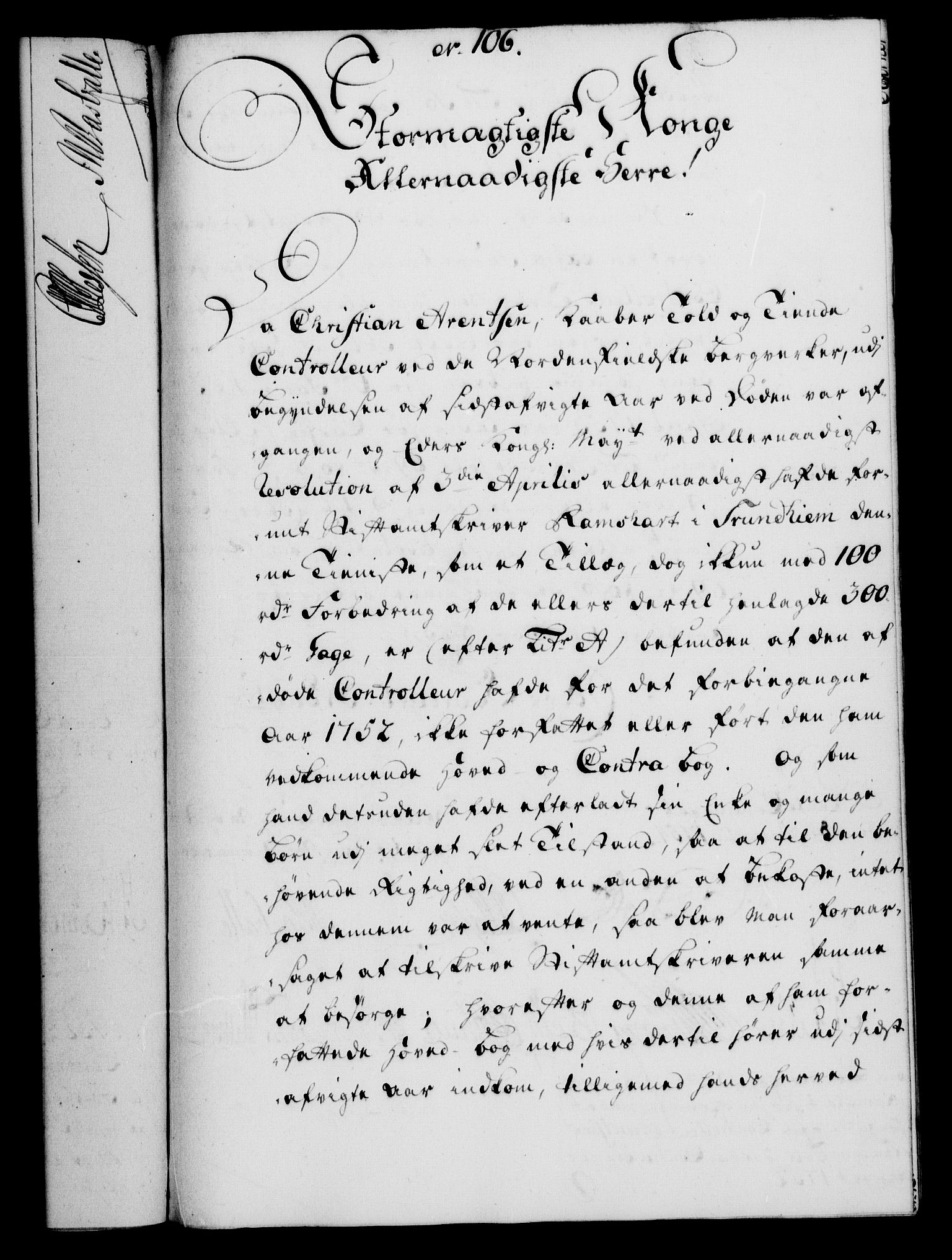Rentekammeret, Kammerkanselliet, RA/EA-3111/G/Gf/Gfa/L0036: Norsk relasjons- og resolusjonsprotokoll (merket RK 52.36), 1754, p. 599