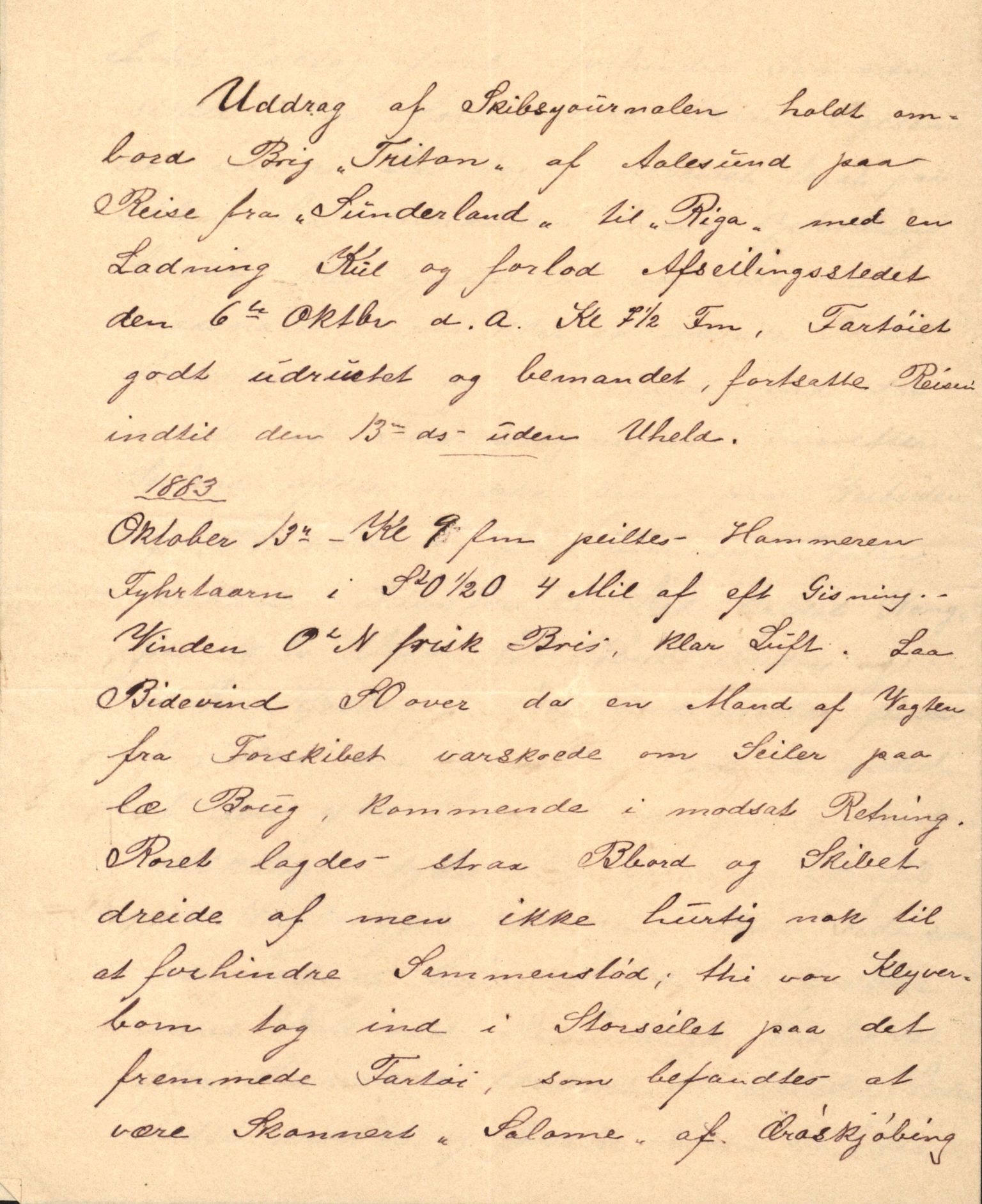 Pa 63 - Østlandske skibsassuranceforening, VEMU/A-1079/G/Ga/L0016/0003: Havaridokumenter / Triton, Bervadors Held, Anastasia, Amicitia, 1883, p. 51