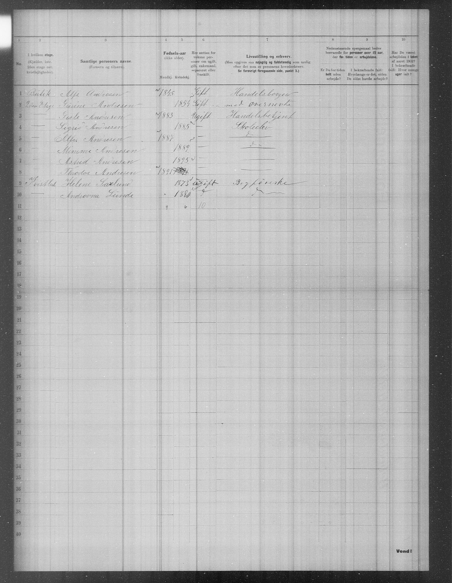 OBA, Municipal Census 1902 for Kristiania, 1902, p. 379