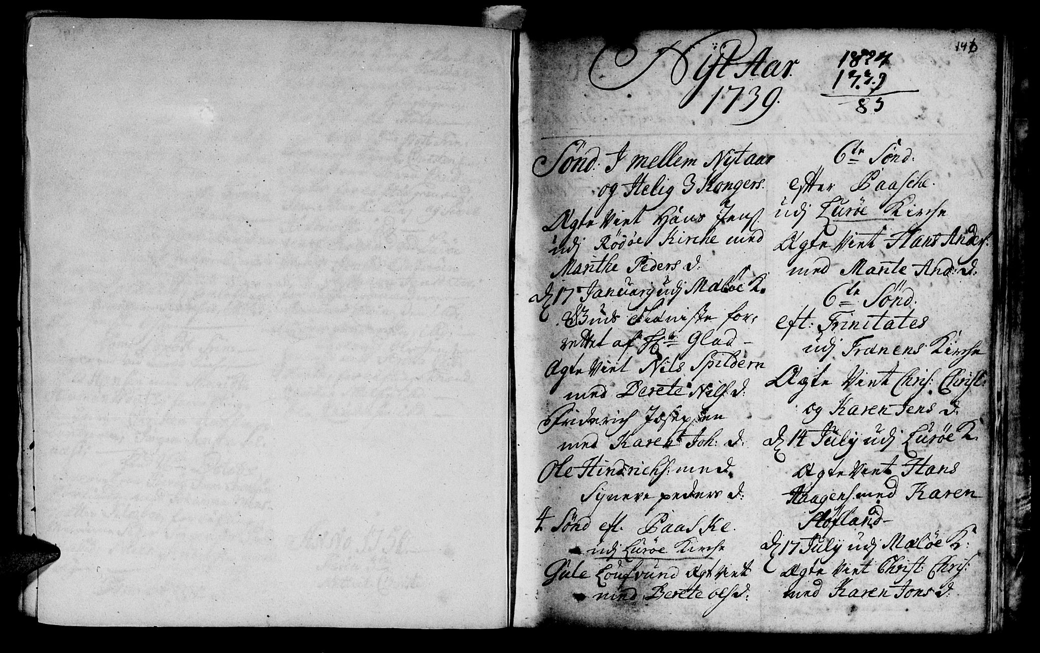 Ministerialprotokoller, klokkerbøker og fødselsregistre - Nordland, SAT/A-1459/841/L0586: Parish register (official) no. 841A01, 1739-1750, p. 146