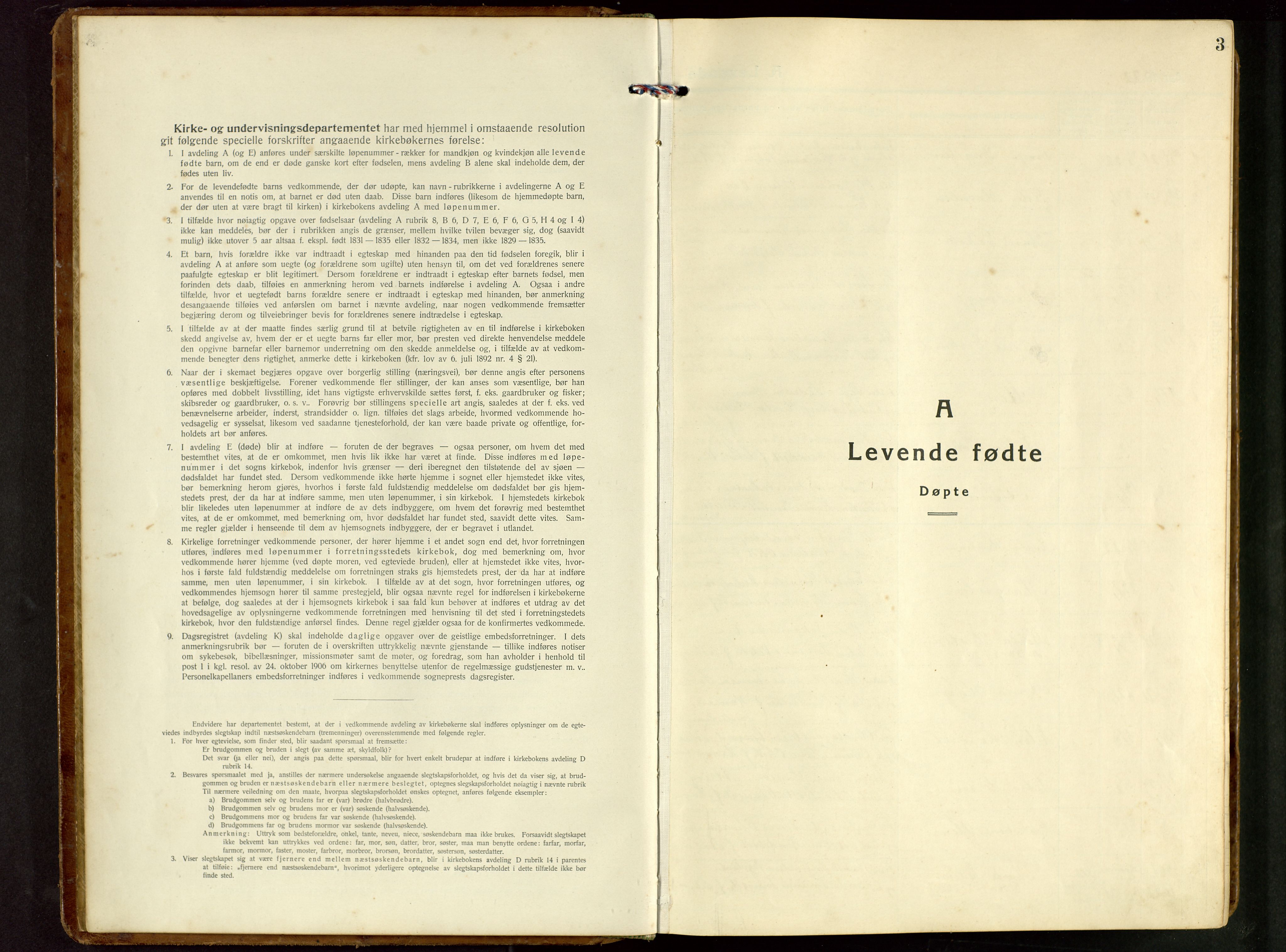 Kopervik sokneprestkontor, SAST/A-101850/H/Ha/Hab/L0014: Parish register (copy) no. B 14, 1922-1947, p. 3