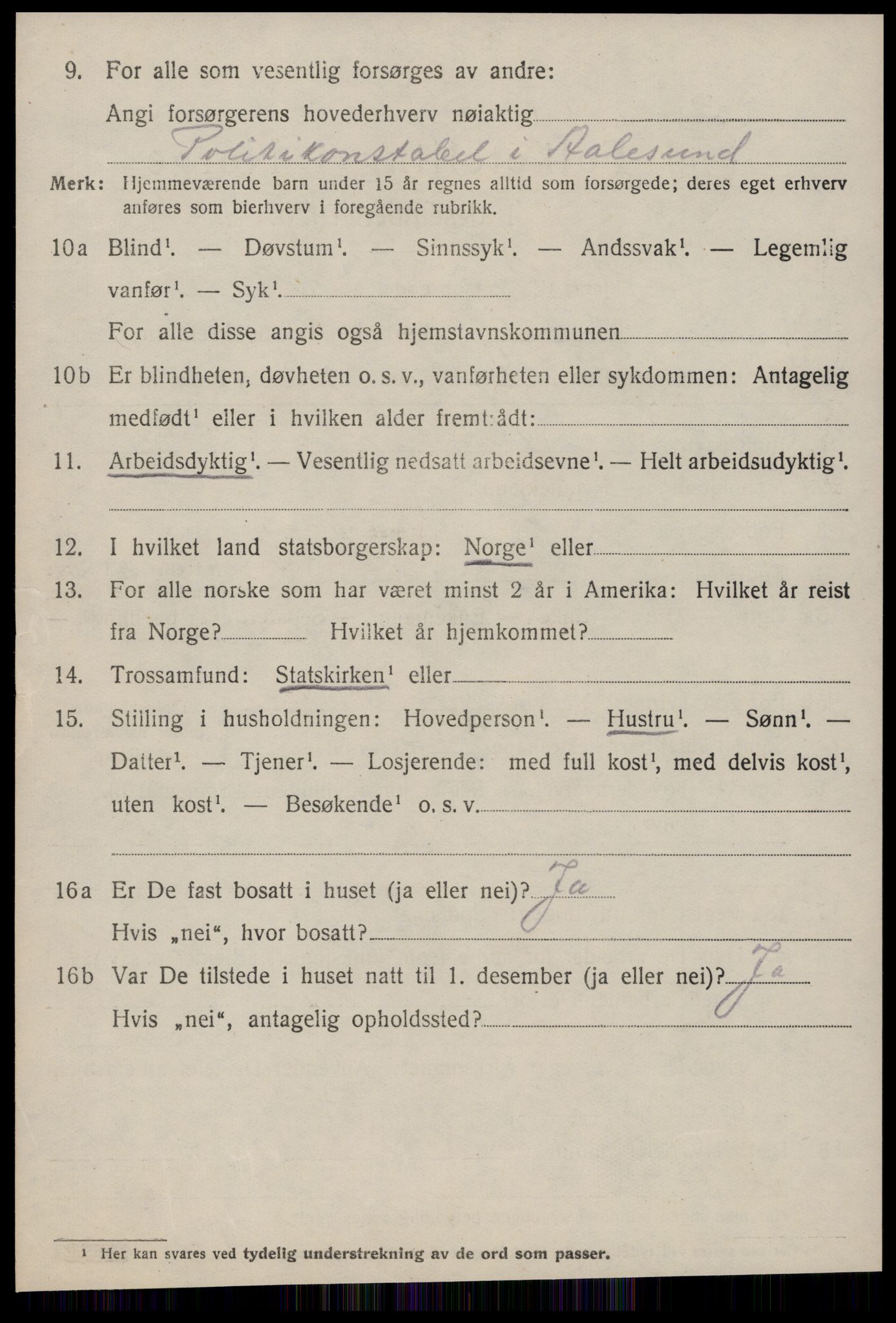 SAT, 1920 census for Ørskog, 1920, p. 2187