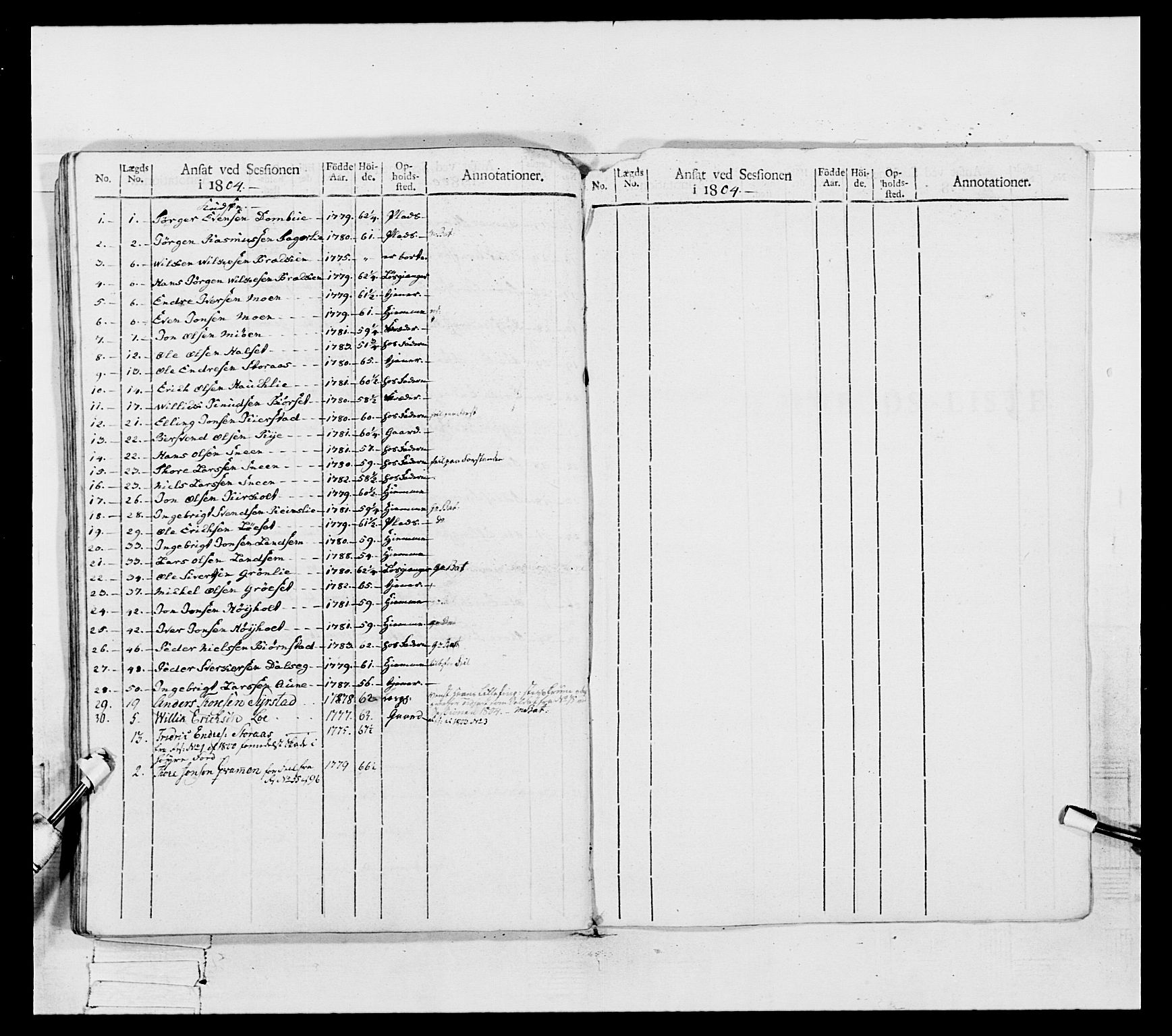 Generalitets- og kommissariatskollegiet, Det kongelige norske kommissariatskollegium, AV/RA-EA-5420/E/Eh/L0082: 2. Trondheimske nasjonale infanteriregiment, 1804, p. 96