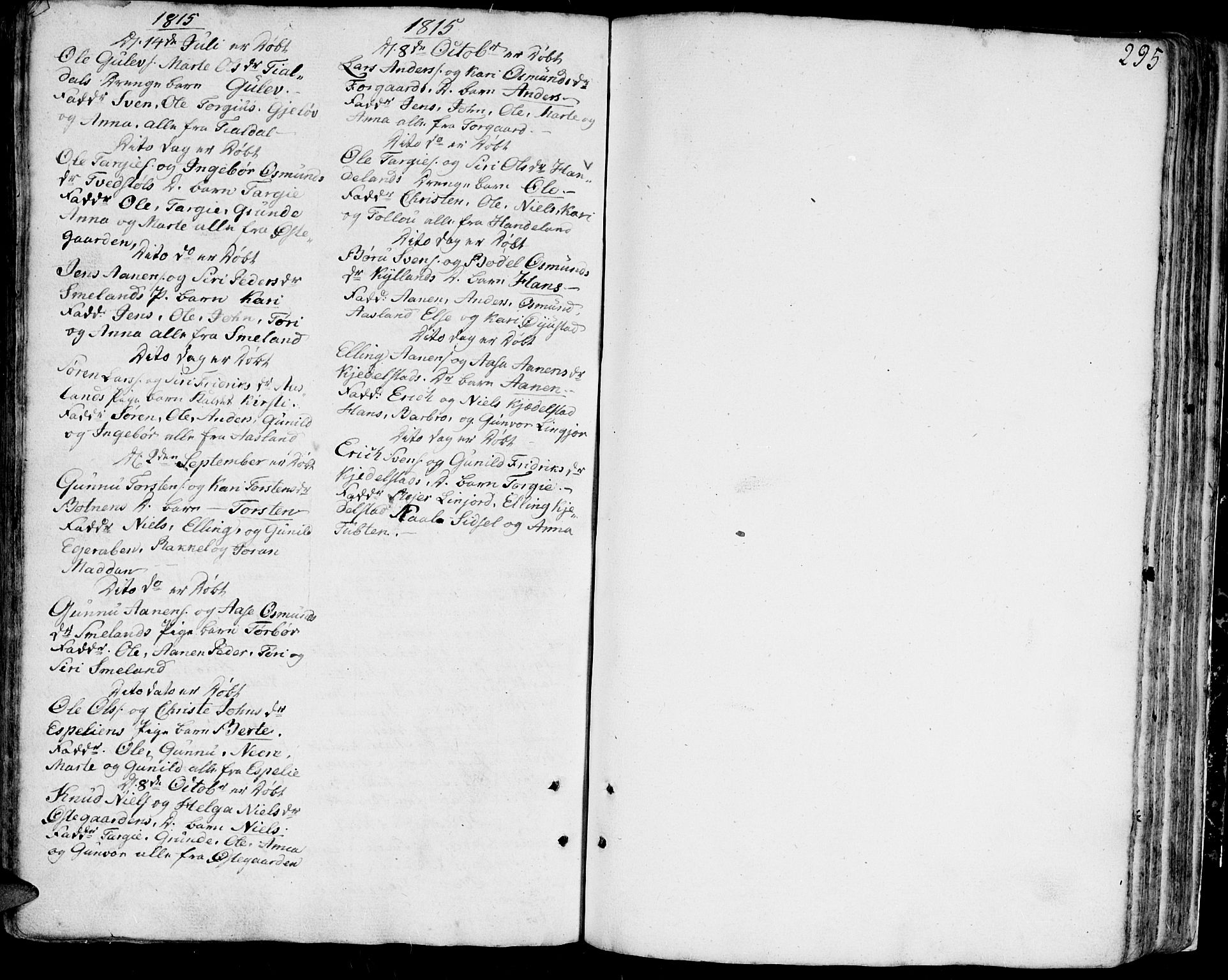 Bjelland sokneprestkontor, AV/SAK-1111-0005/F/Fa/Faa/L0001: Parish register (official) no. A 1 /4, 1793-1815, p. 295