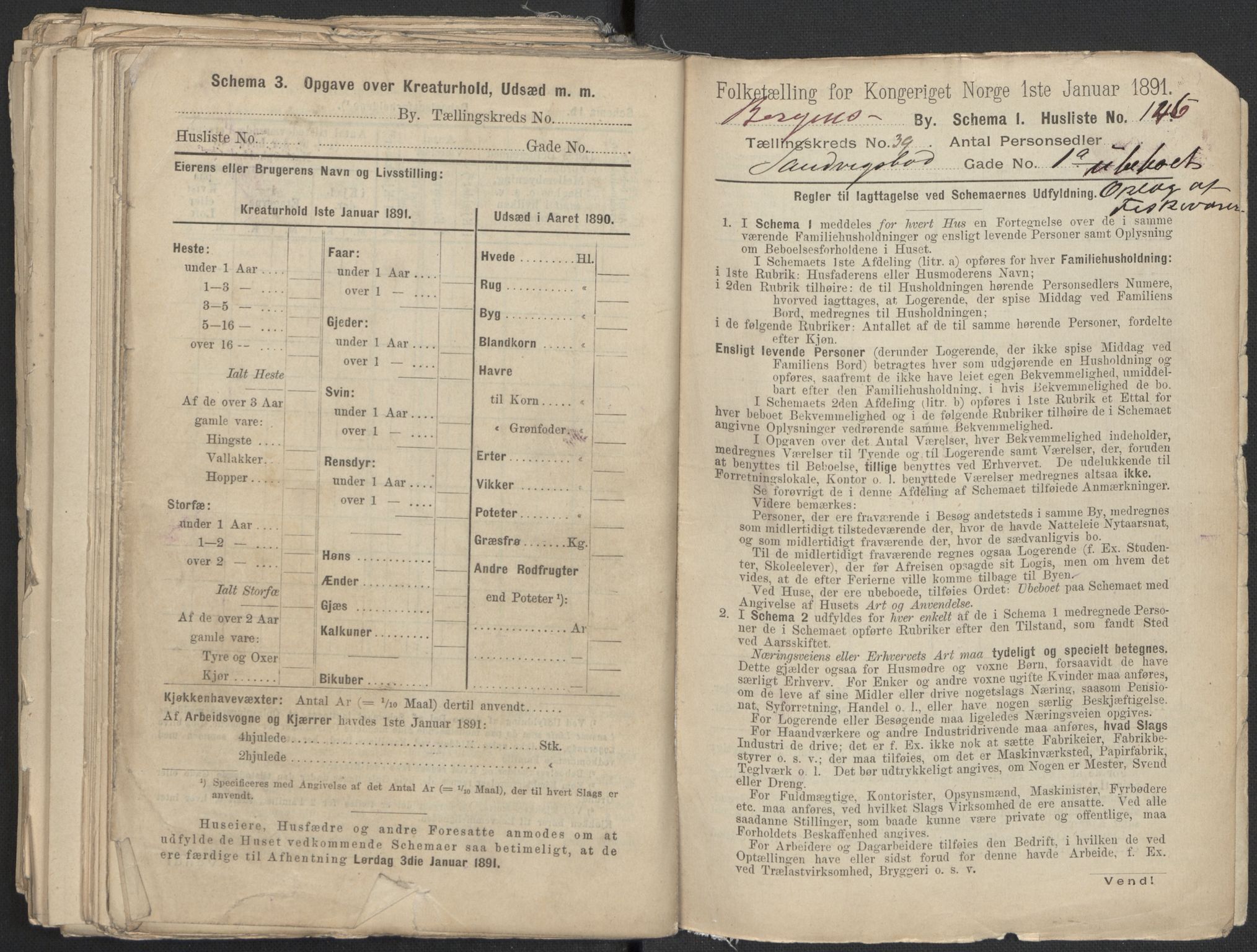 RA, 1891 Census for 1301 Bergen, 1891, p. 6735