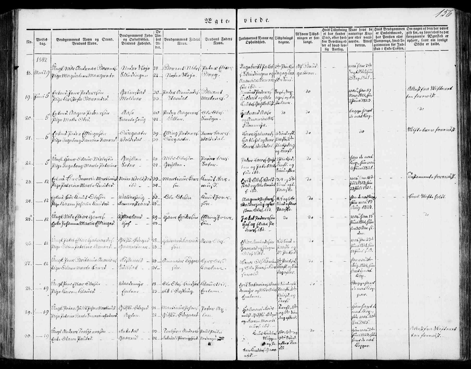 Ministerialprotokoller, klokkerbøker og fødselsregistre - Møre og Romsdal, AV/SAT-A-1454/528/L0396: Parish register (official) no. 528A07, 1839-1847, p. 156