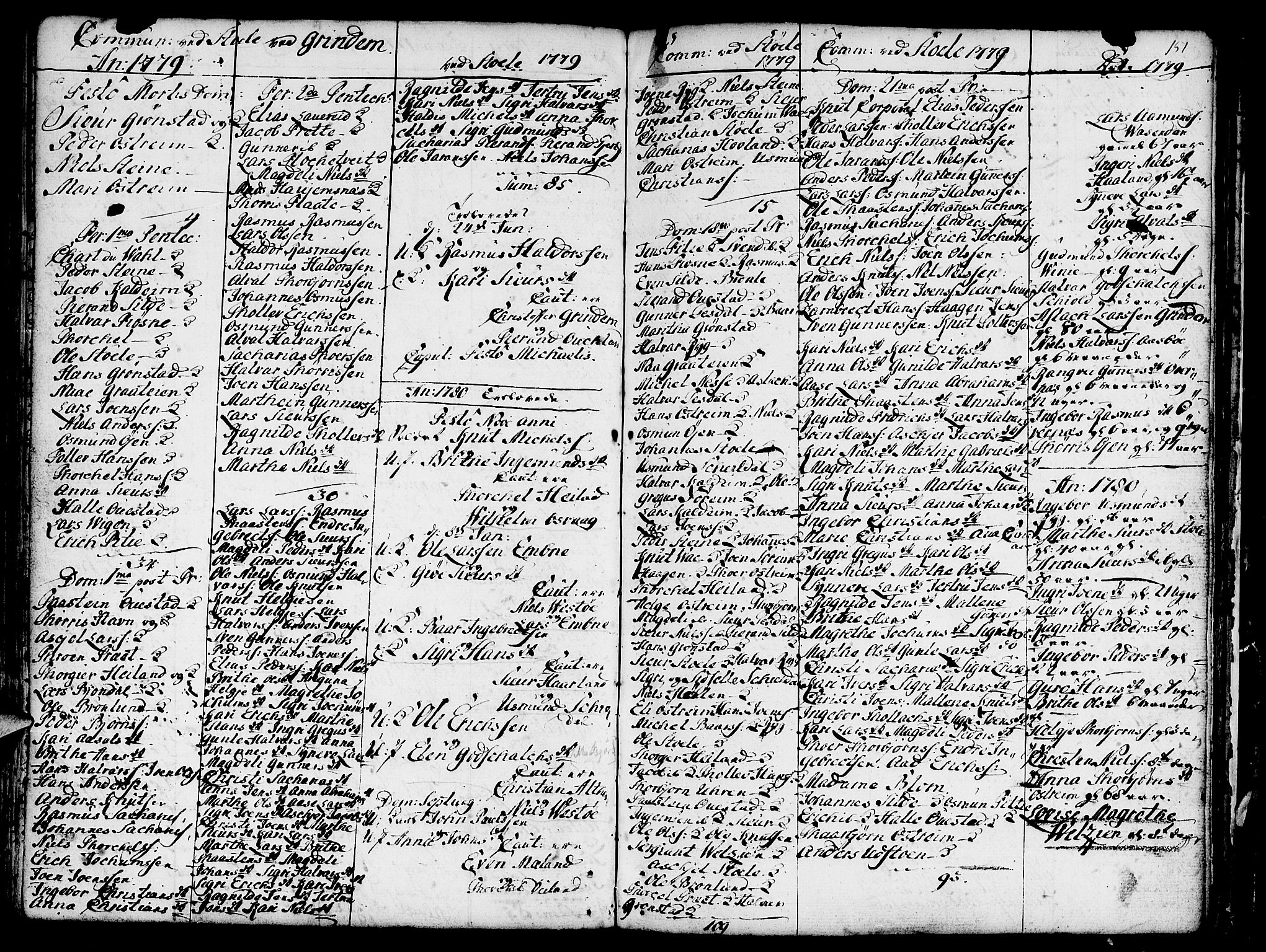 Etne sokneprestembete, SAB/A-75001/H/Haa: Parish register (official) no. A 3 /2, 1755-1782, p. 151