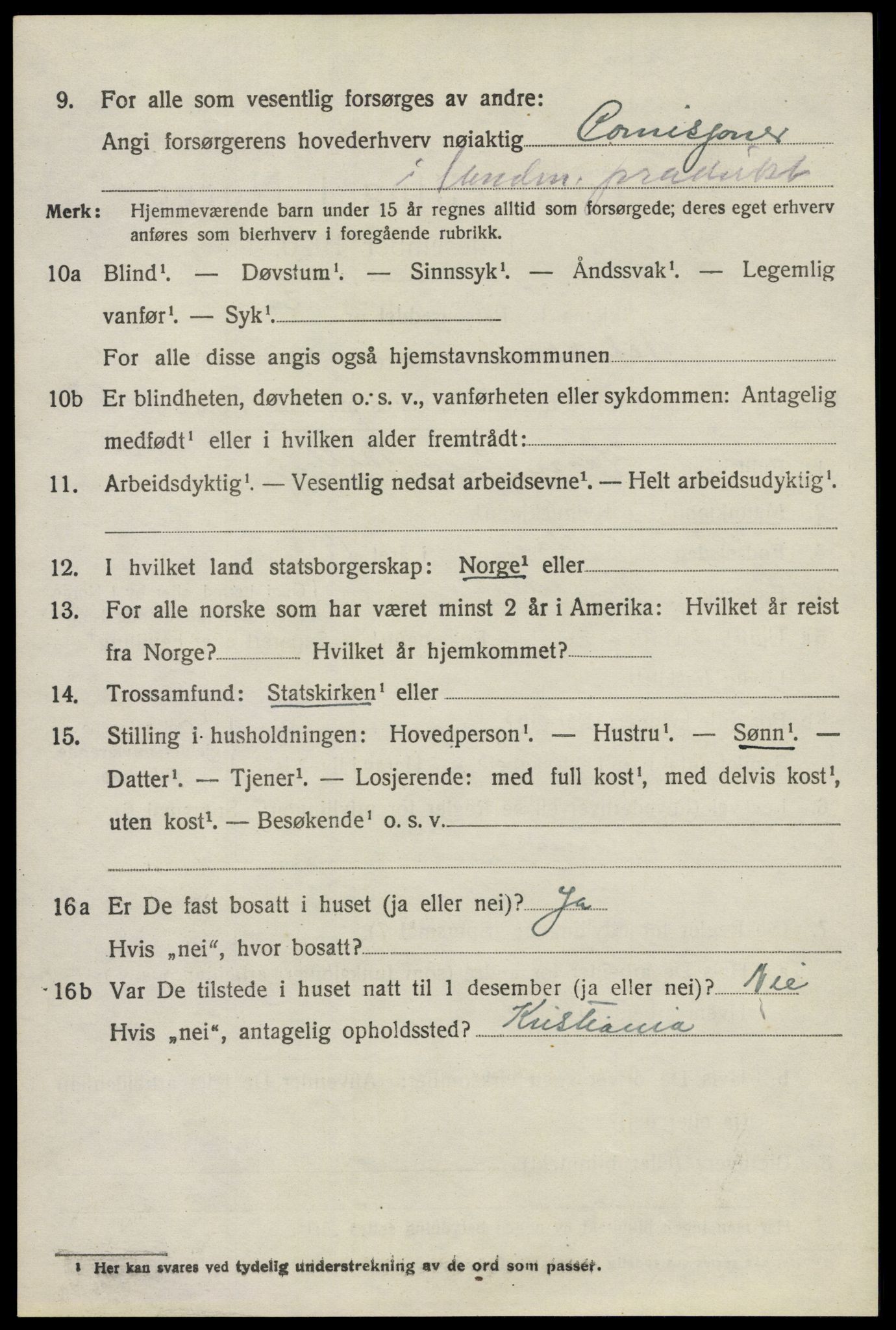 SAO, 1920 census for Nesodden, 1920, p. 4570