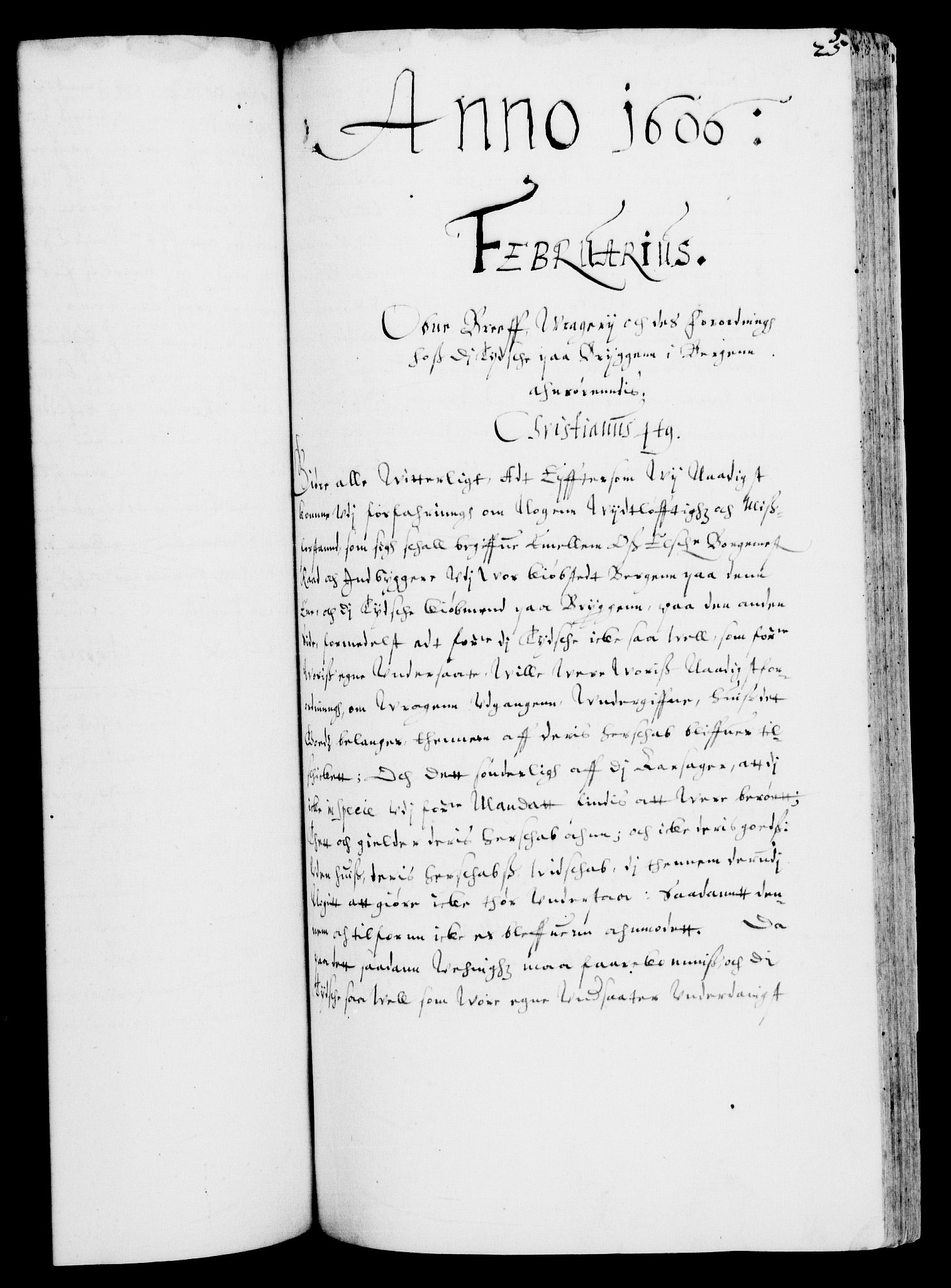 Danske Kanselli 1572-1799, AV/RA-EA-3023/F/Fc/Fca/Fcaa/L0003: Norske registre (mikrofilm), 1596-1616, p. 255a