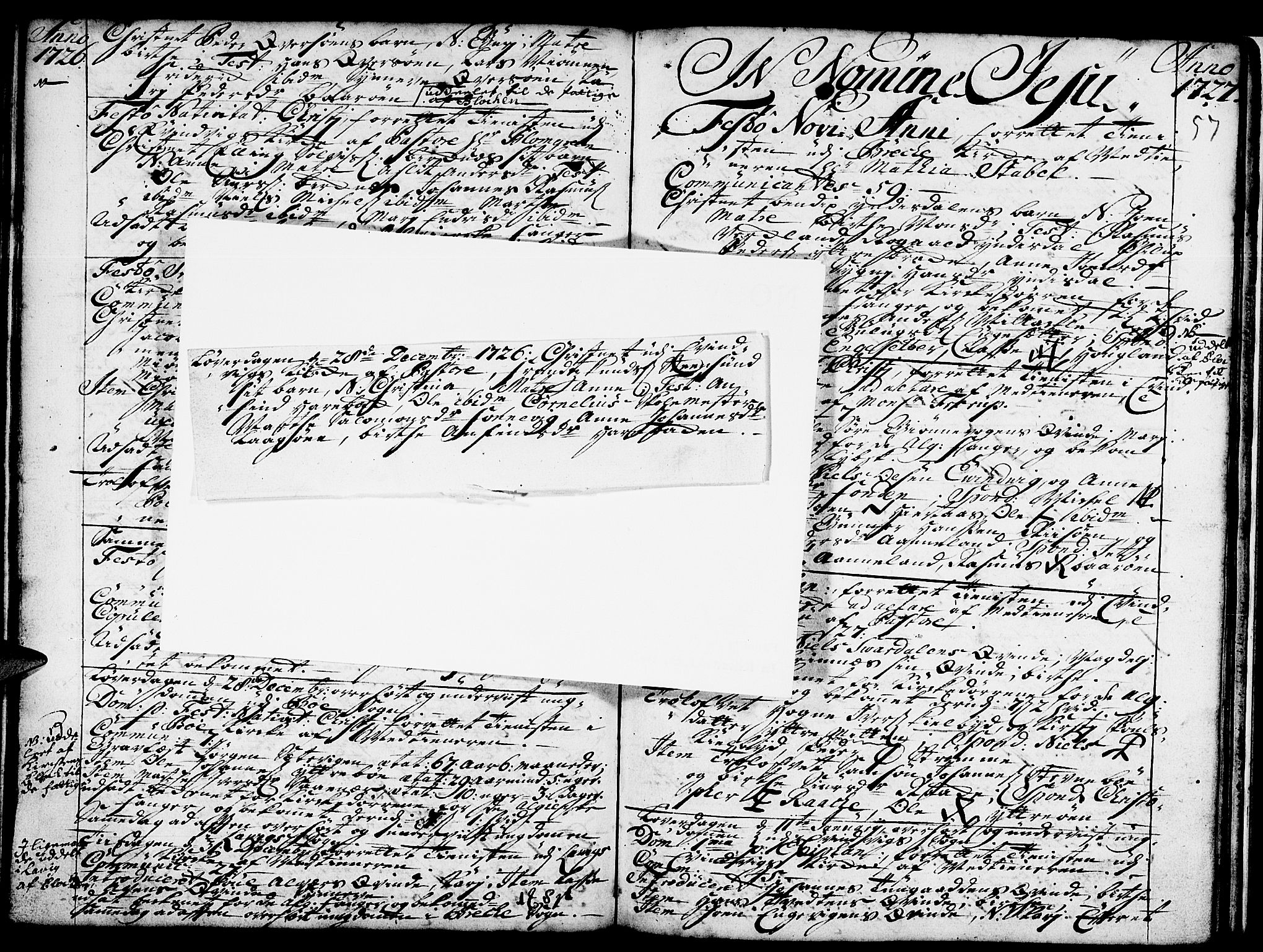 Gulen sokneprestembete, SAB/A-80201/H/Haa/Haaa/L0008: Parish register (official) no. A 8, 1723-1728, p. 57