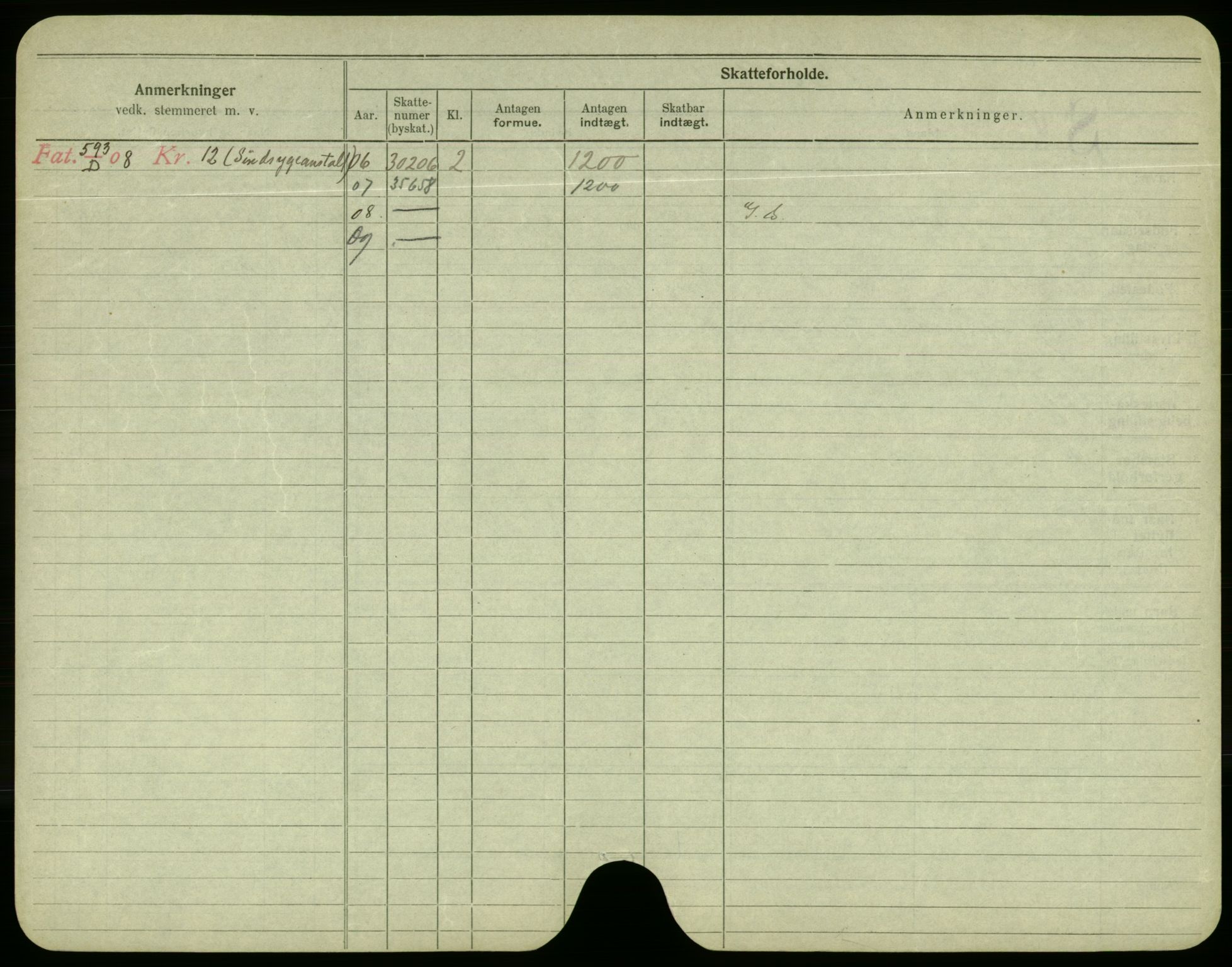 Oslo folkeregister, Registerkort, AV/SAO-A-11715/F/Fa/Fac/L0003: Menn, 1906-1914, p. 952b