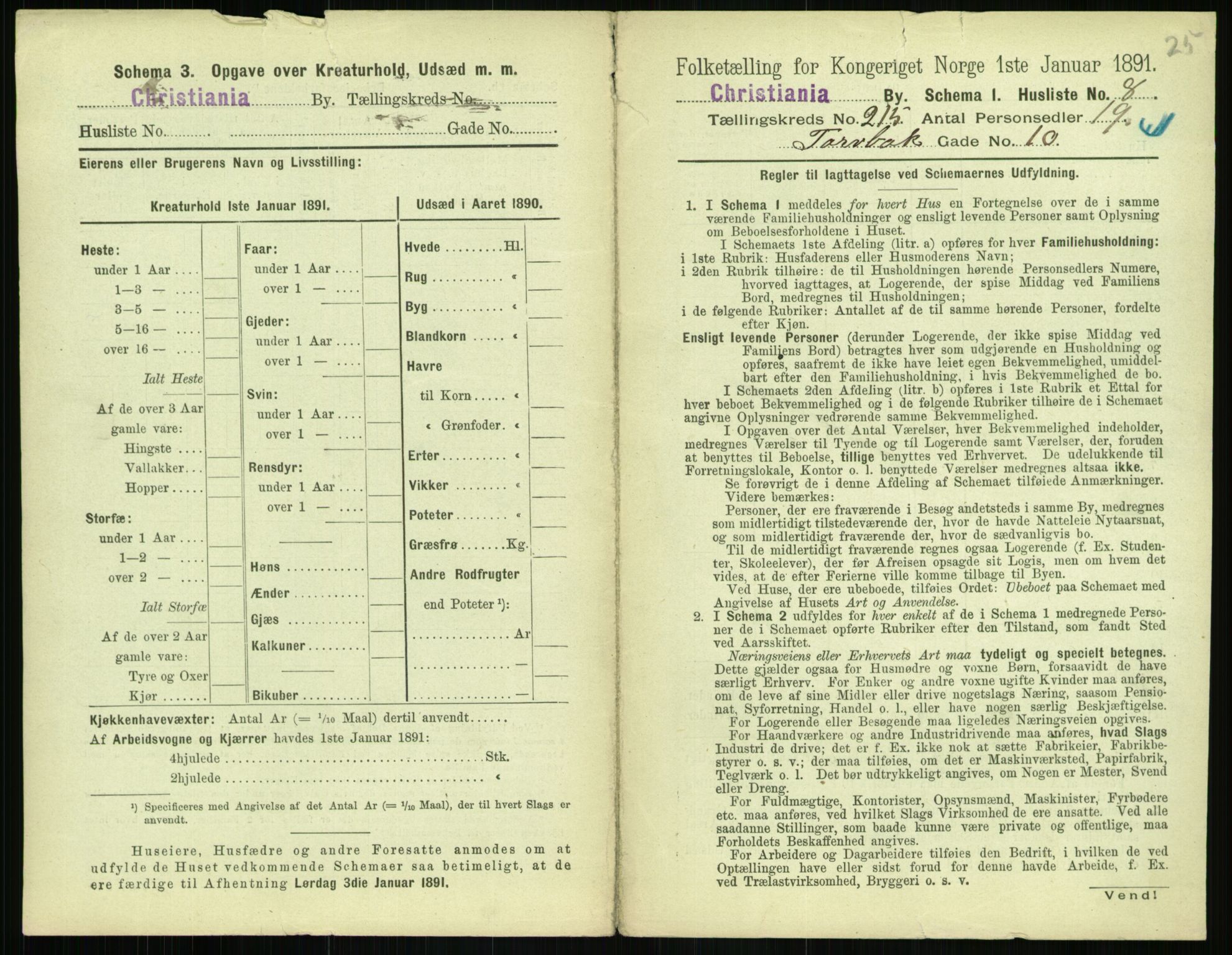 RA, 1891 census for 0301 Kristiania, 1891, p. 127729