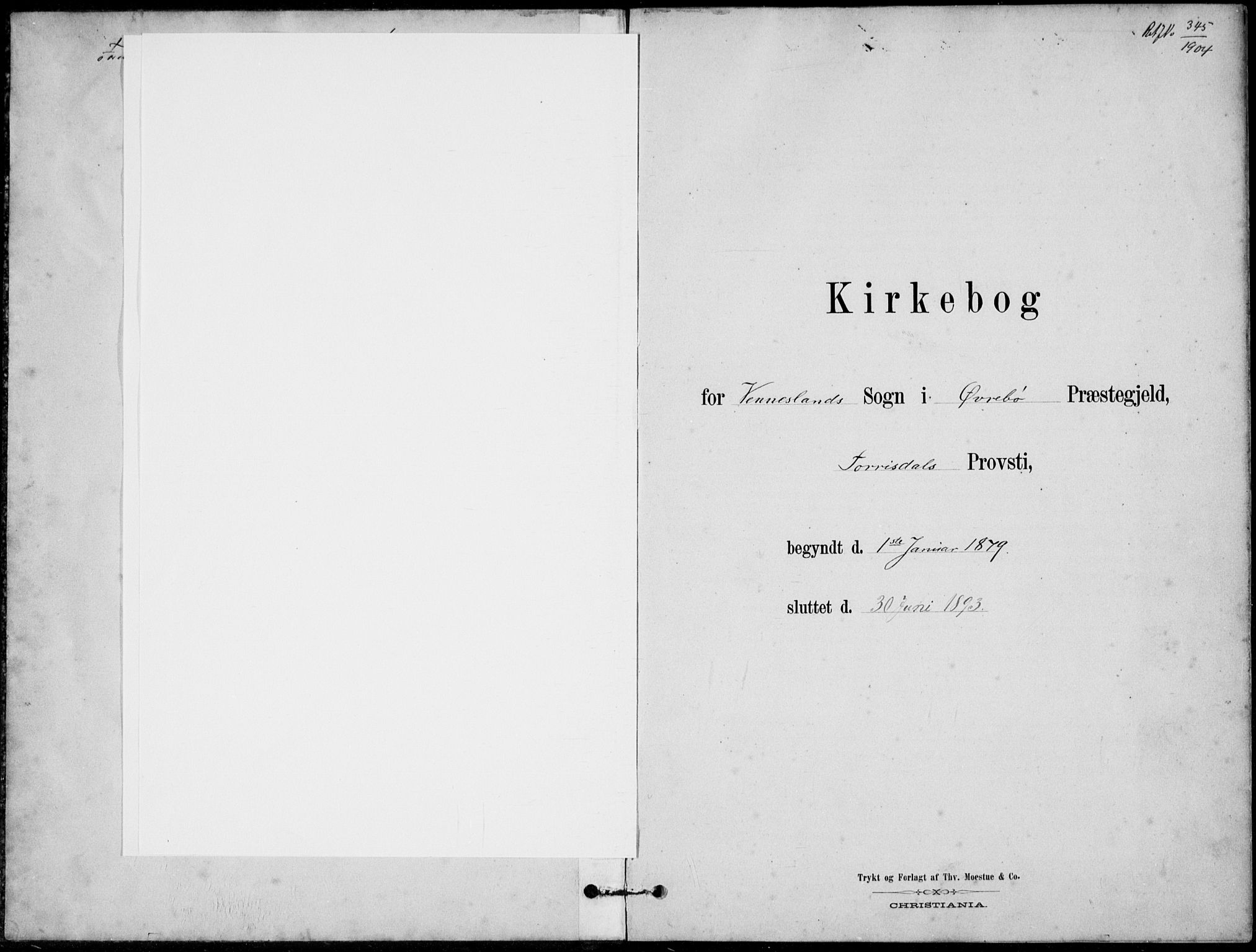 Vennesla sokneprestkontor, AV/SAK-1111-0045/Fb/Fbb/L0003: Parish register (copy) no. B 3, 1879-1893