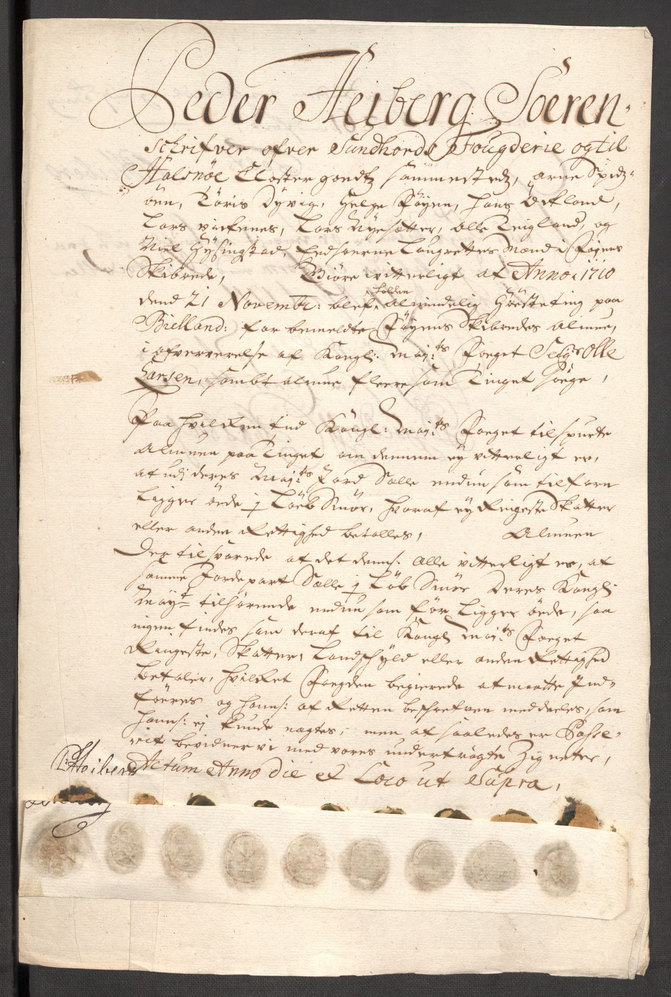 Rentekammeret inntil 1814, Reviderte regnskaper, Fogderegnskap, RA/EA-4092/R48/L2986: Fogderegnskap Sunnhordland og Hardanger, 1709-1710, p. 552