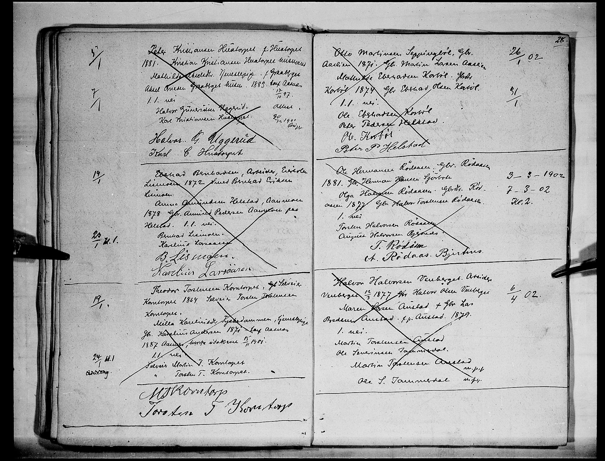 Hof prestekontor, AV/SAH-PREST-038/I/Ie: Banns register no. II 1A, 1891-1910, p. 28