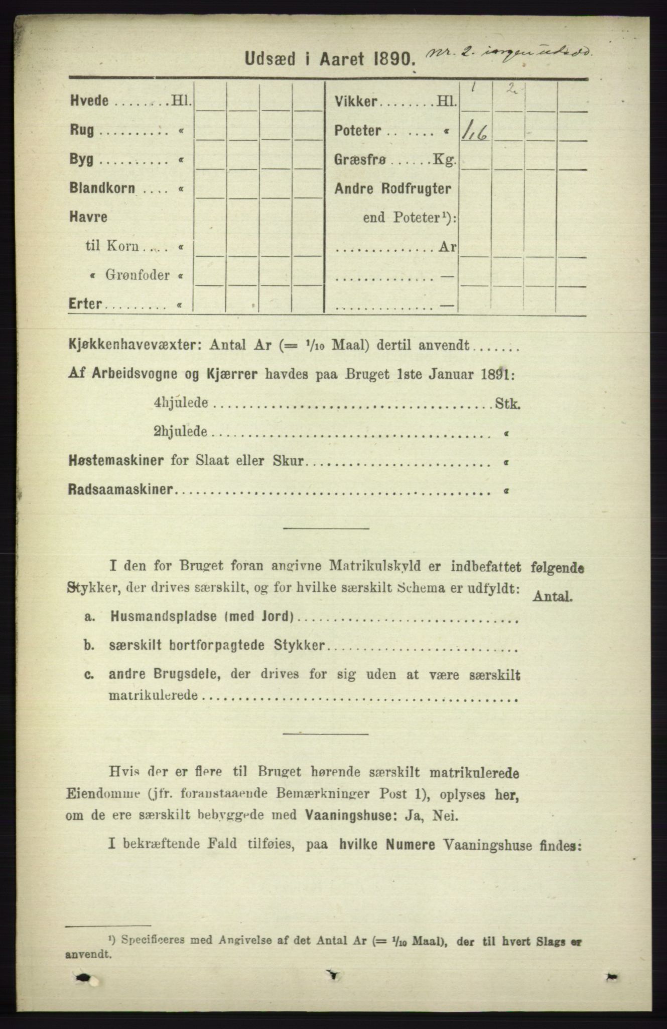 RA, 1891 census for 1230 Ullensvang, 1891, p. 7439