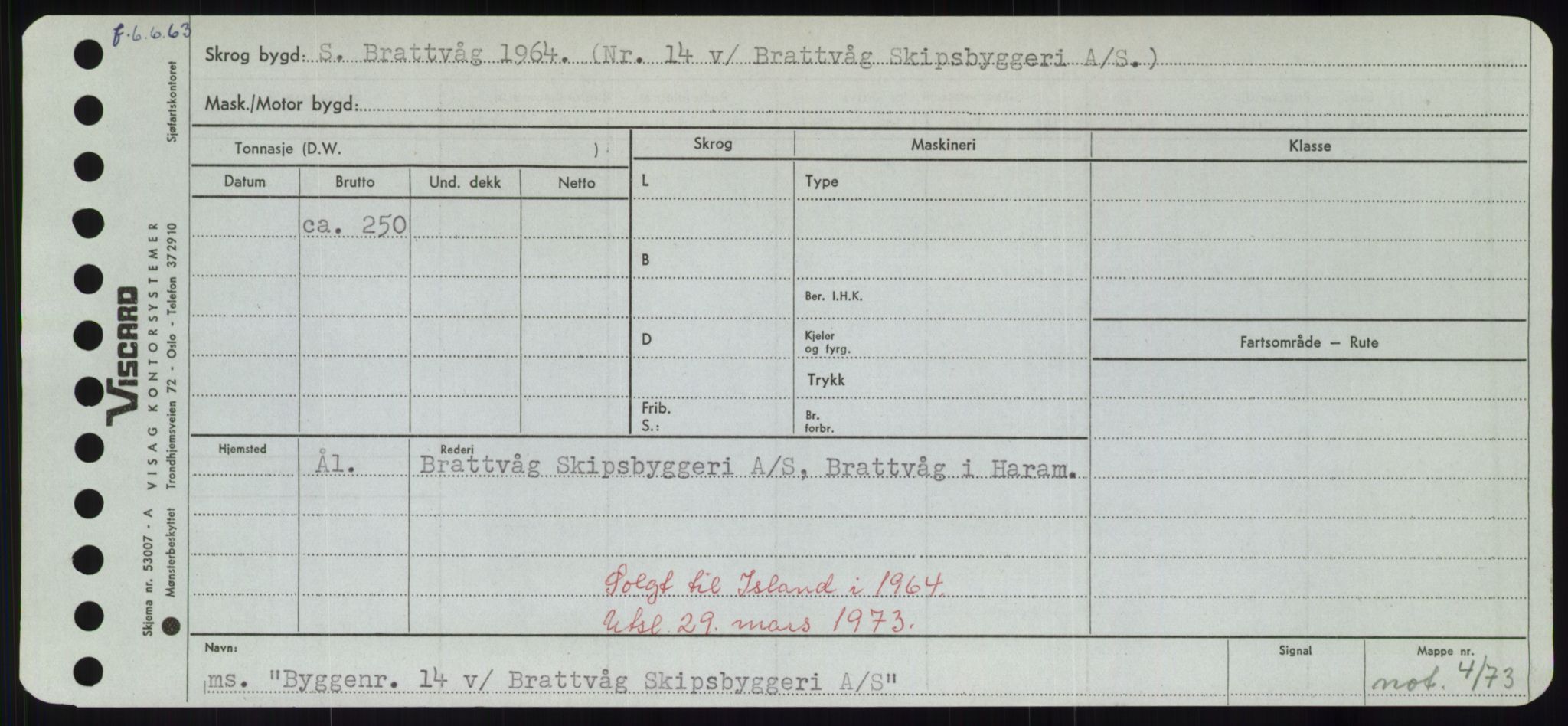 Sjøfartsdirektoratet med forløpere, Skipsmålingen, RA/S-1627/H/Hd/L0006: Fartøy, Byg-Båt, p. 93