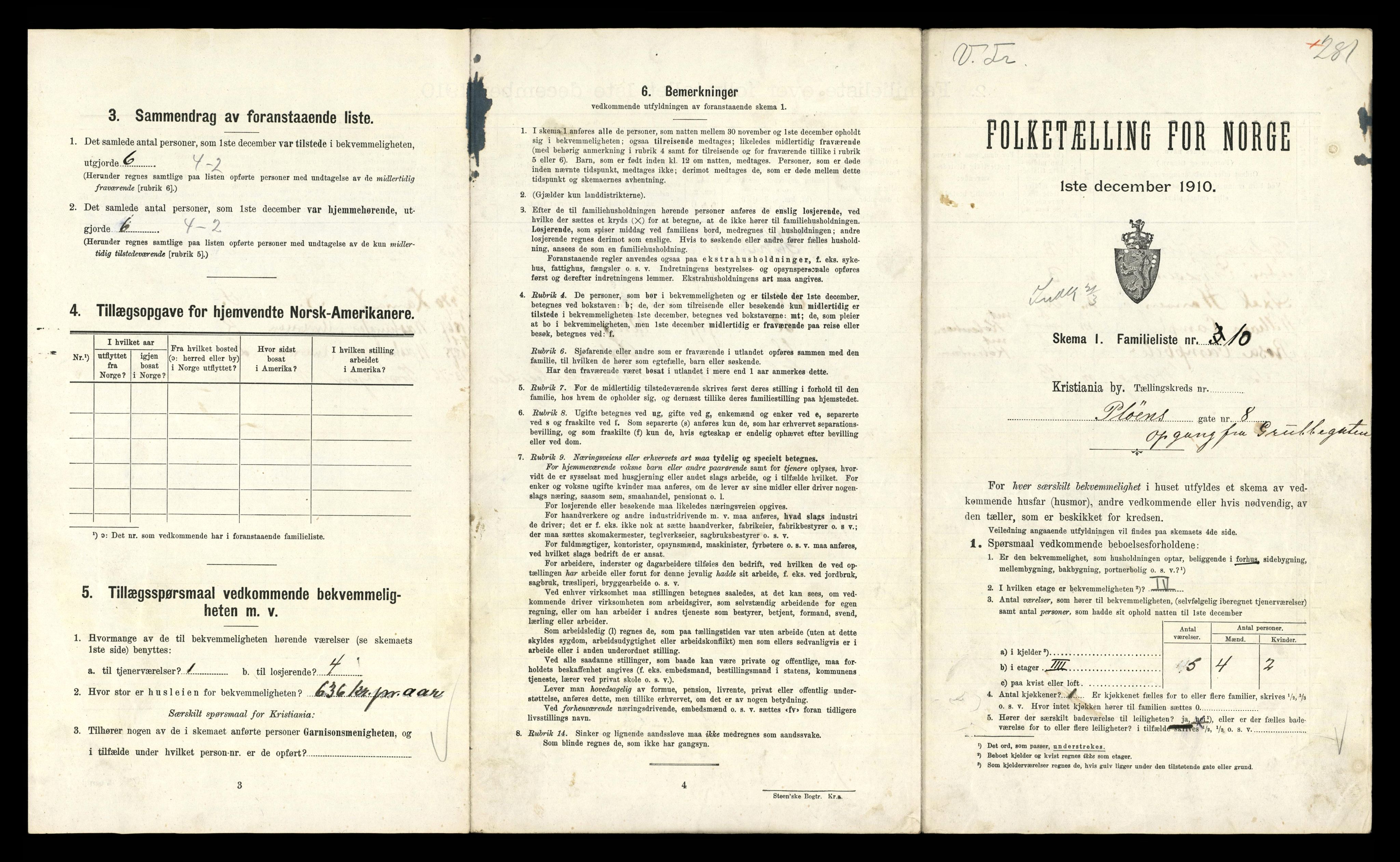 RA, 1910 census for Kristiania, 1910, p. 78491