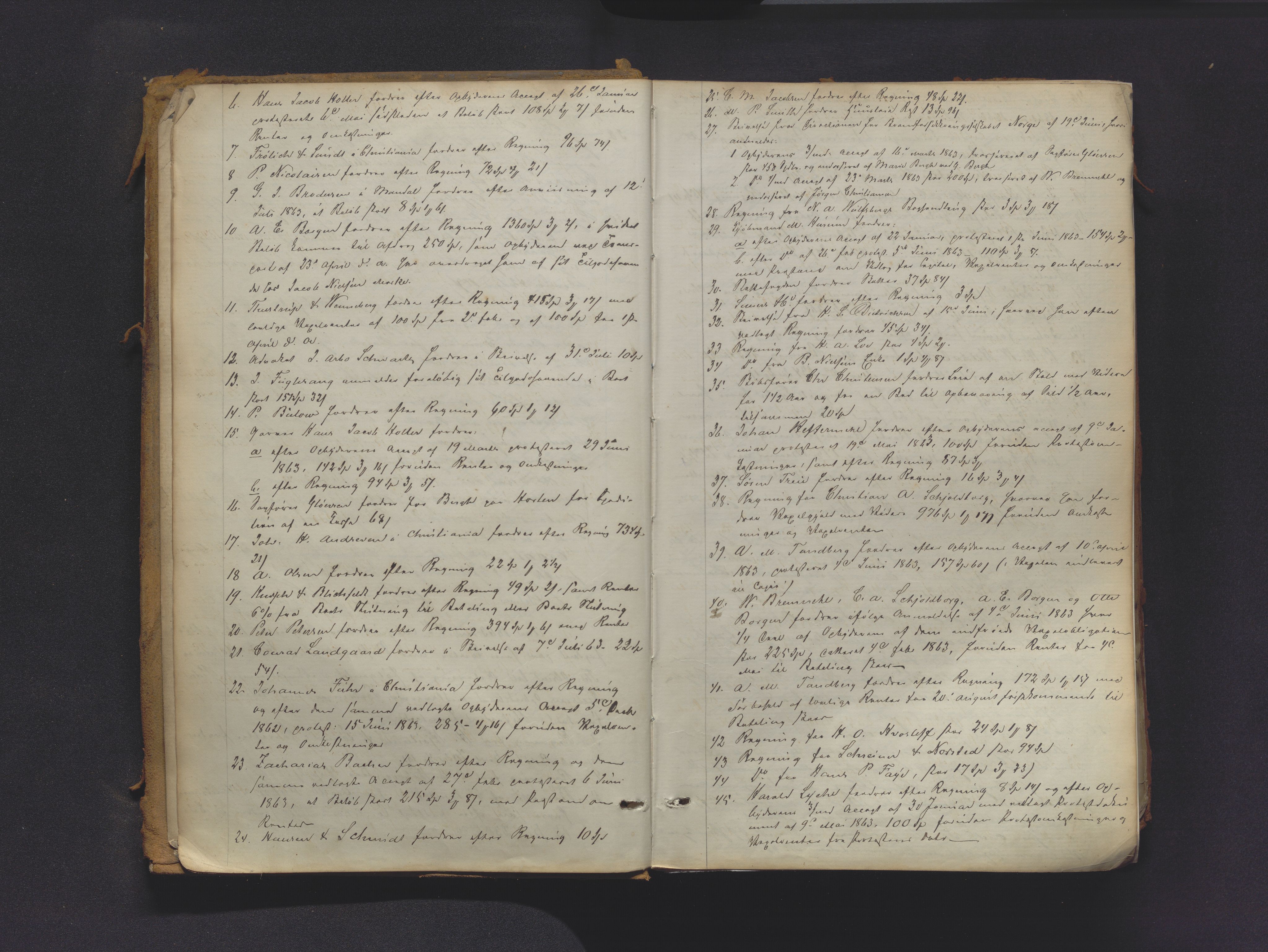 Drammen byfogd, AV/SAKO-A-222/H/Hb/Hbc/L0011: Skifteforhandlingsprotokoll., 1863-1873, p. 3